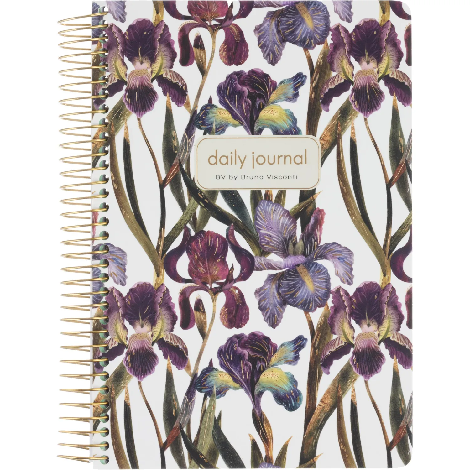 Ежедневник недатированный CUTE DIARY А5,BV,136,ИРИСЫ, зол.греб, 3-701/15 - фото 13