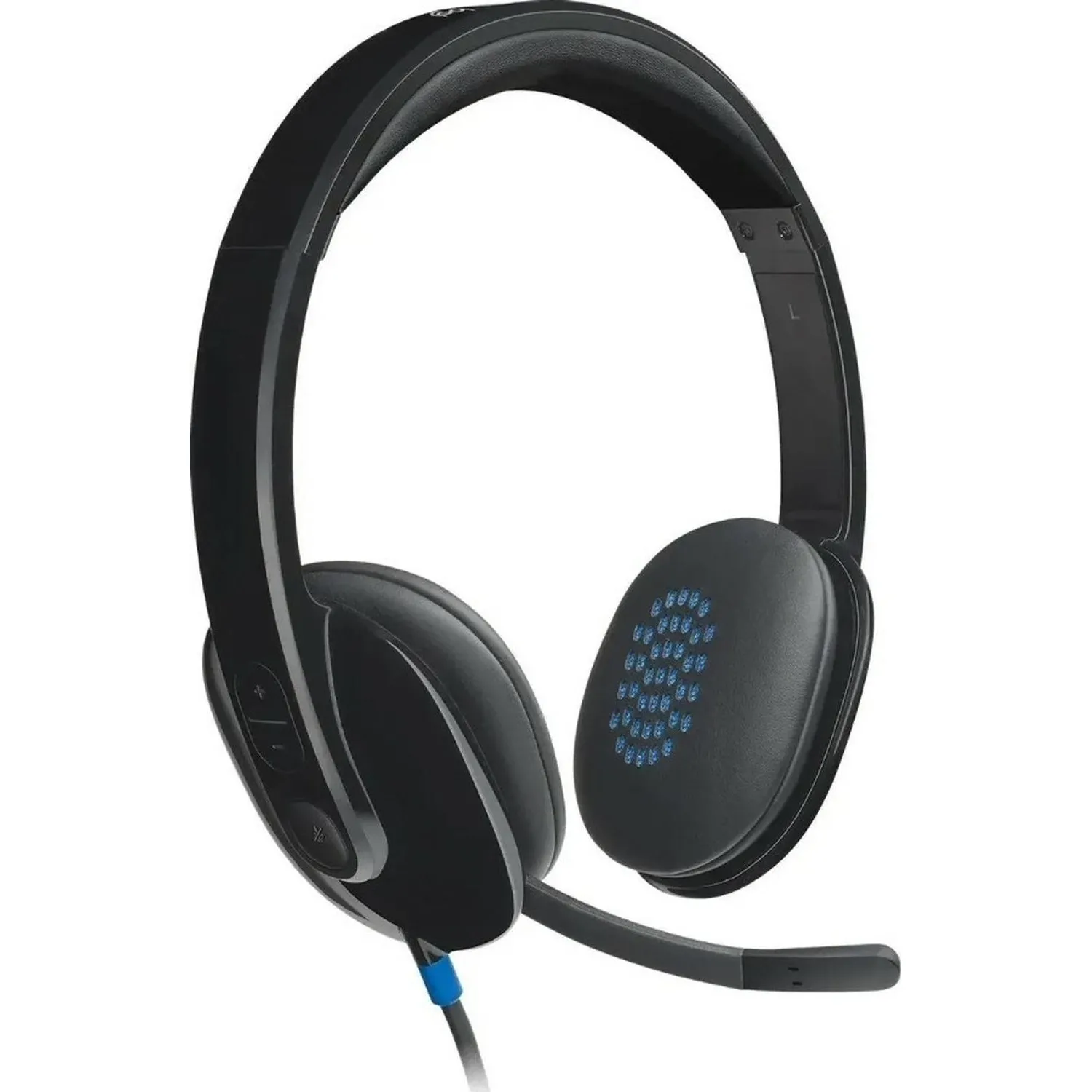 Гарнитура Logitech для ПК с микр. H540 черный 1.8м накладн.USB (981-000481) - фото 1