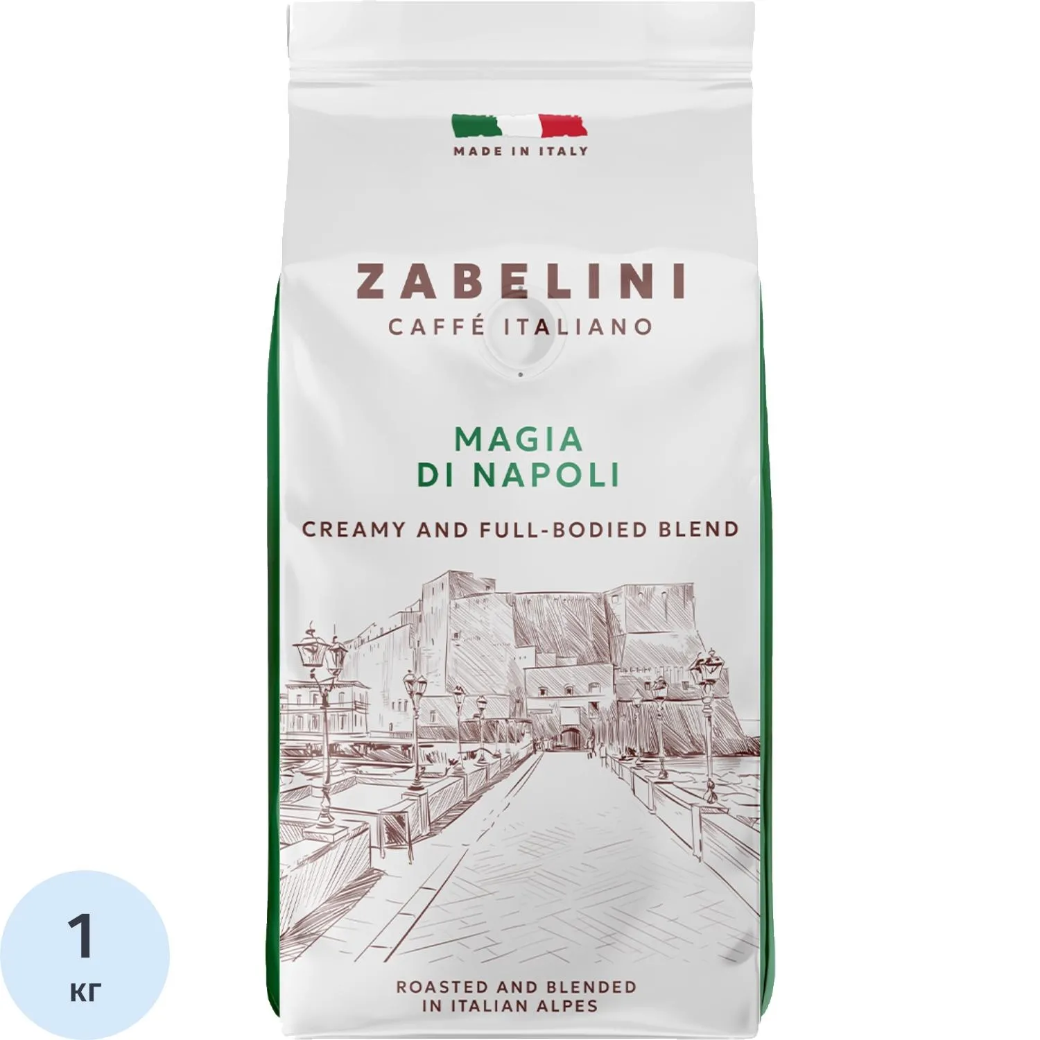 Кофе в зернах Zabelini Espresso Italiano Magia di Napoli, 1 кг - фото 1