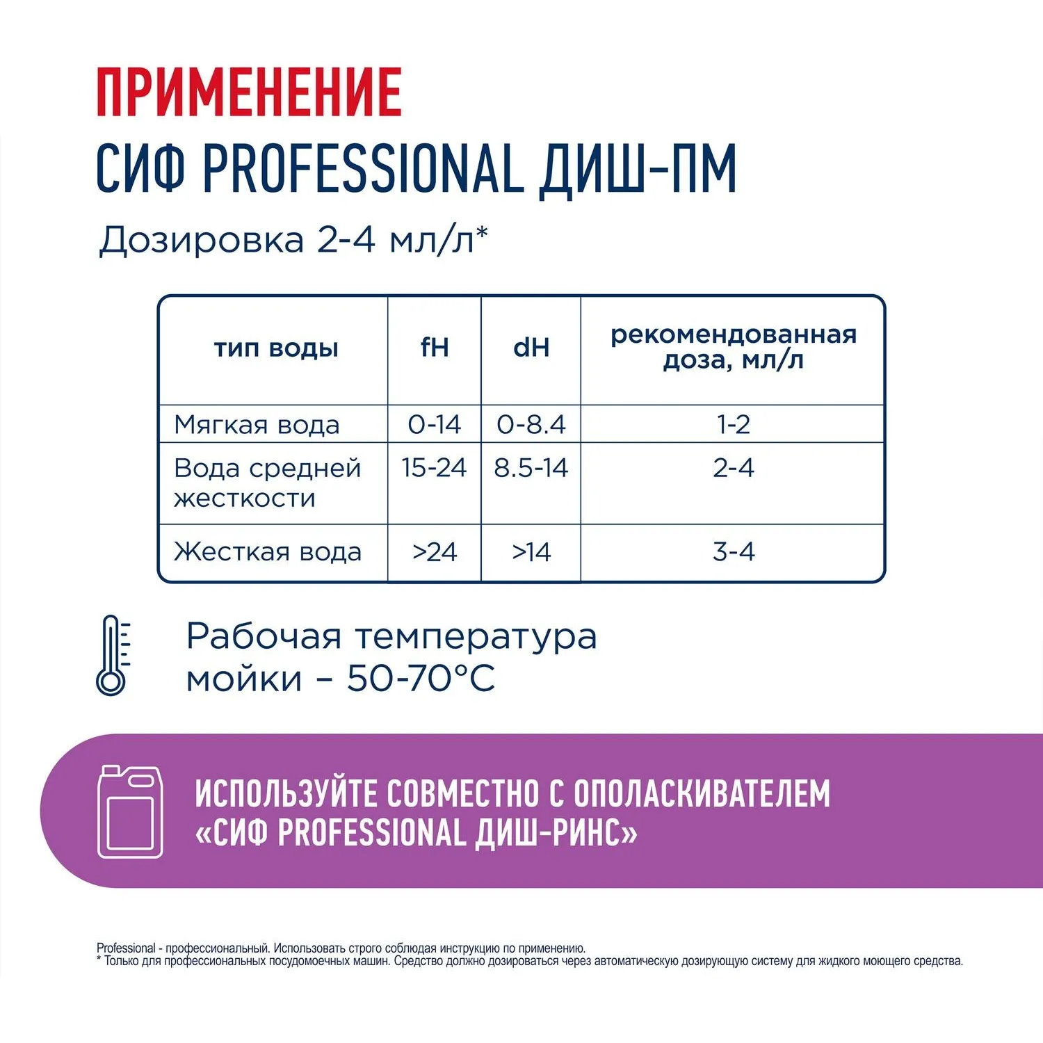 Средство для посудомоечных и таромоечных машин Сиф Professional 5л - фото 5