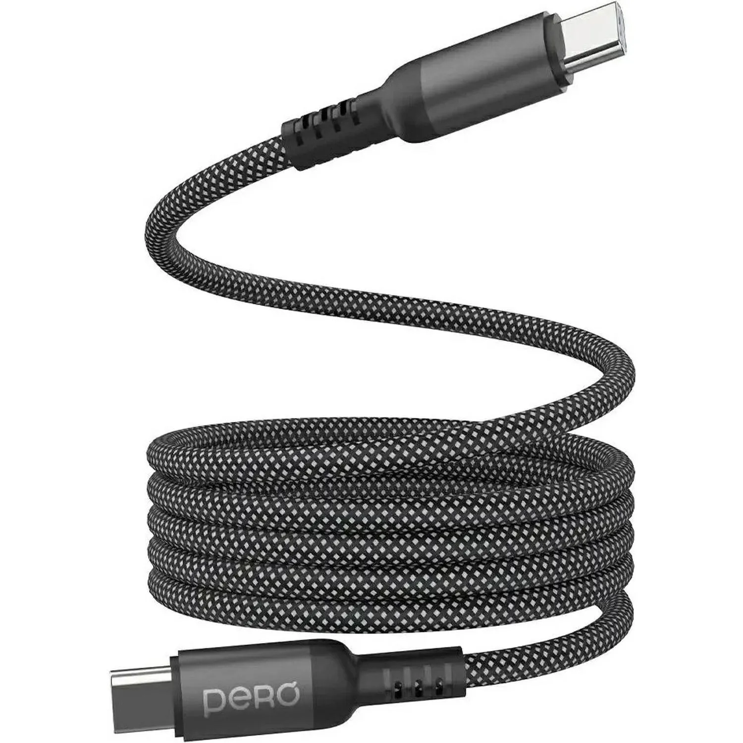 Кабель PERO DC15 ULTIMATE PD Type-C to Type-C, магнитный, 60W, 1.2m, Black - фото 2