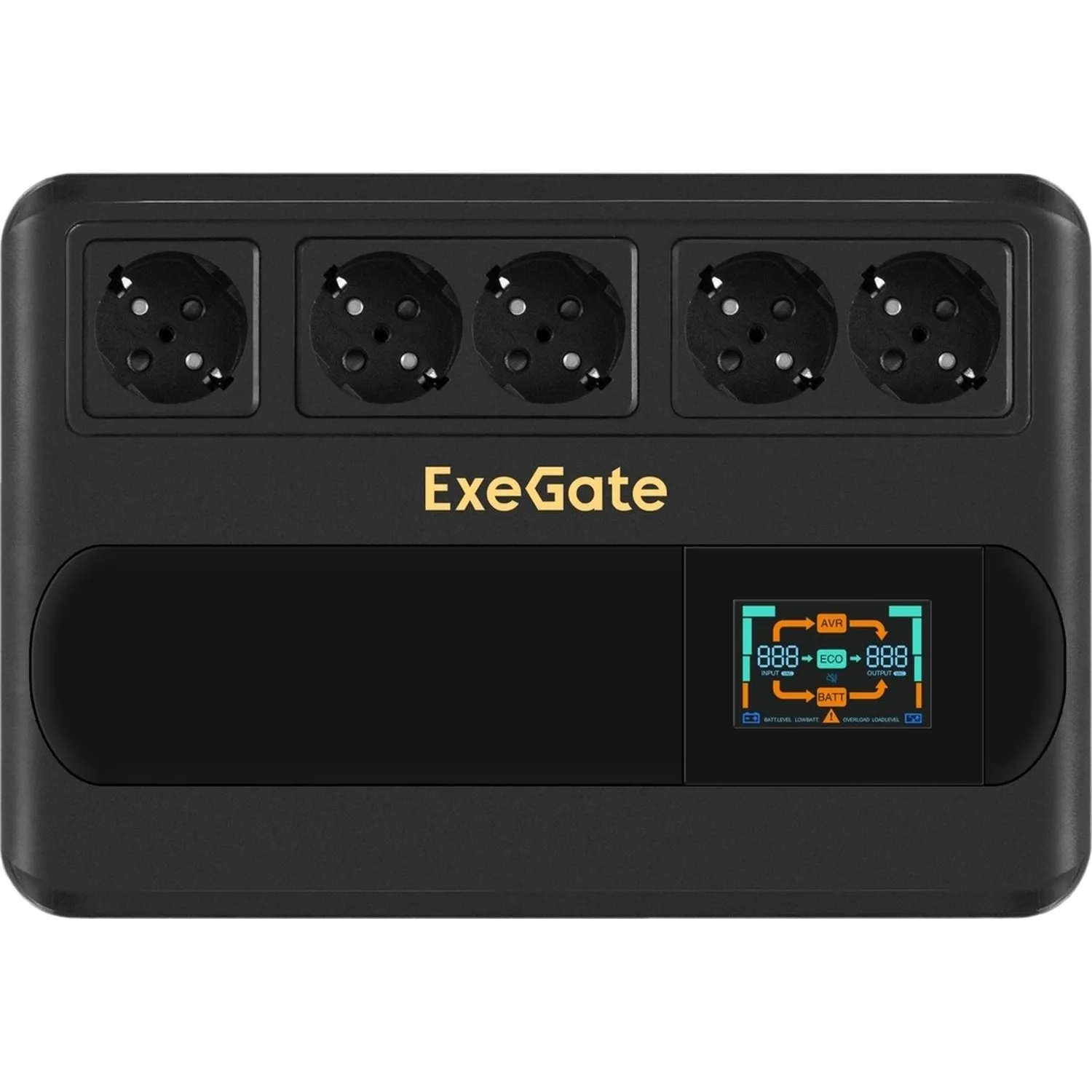 ИБП ExeGate NEO Smart BU-1000,лин.инт,1000ВА/600Вт AVR, 5xEURO(EX295686RUS) - фото 2