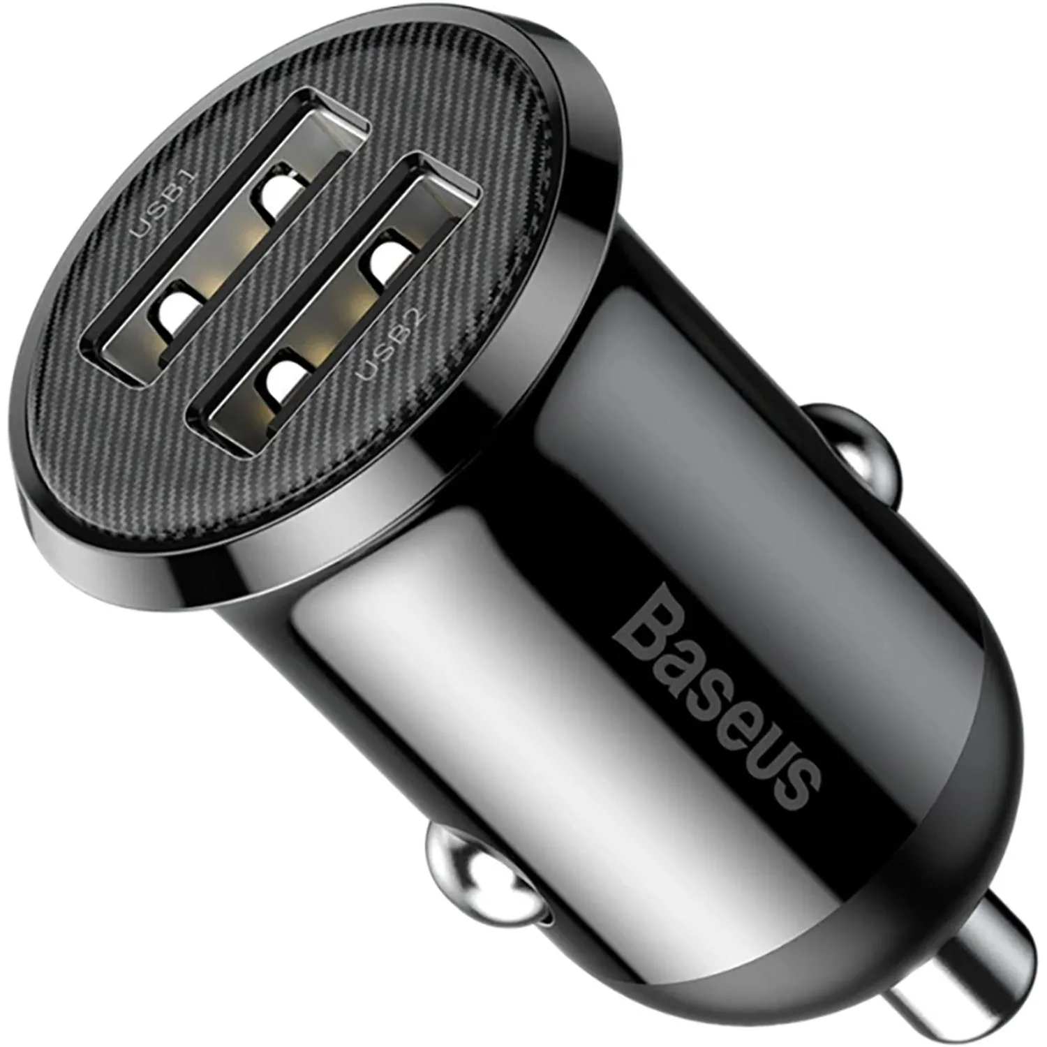 Зарядное устройство Baseus Grain Pro (Dual USB 4.8A ) Black CCALLP-01 - фото 1