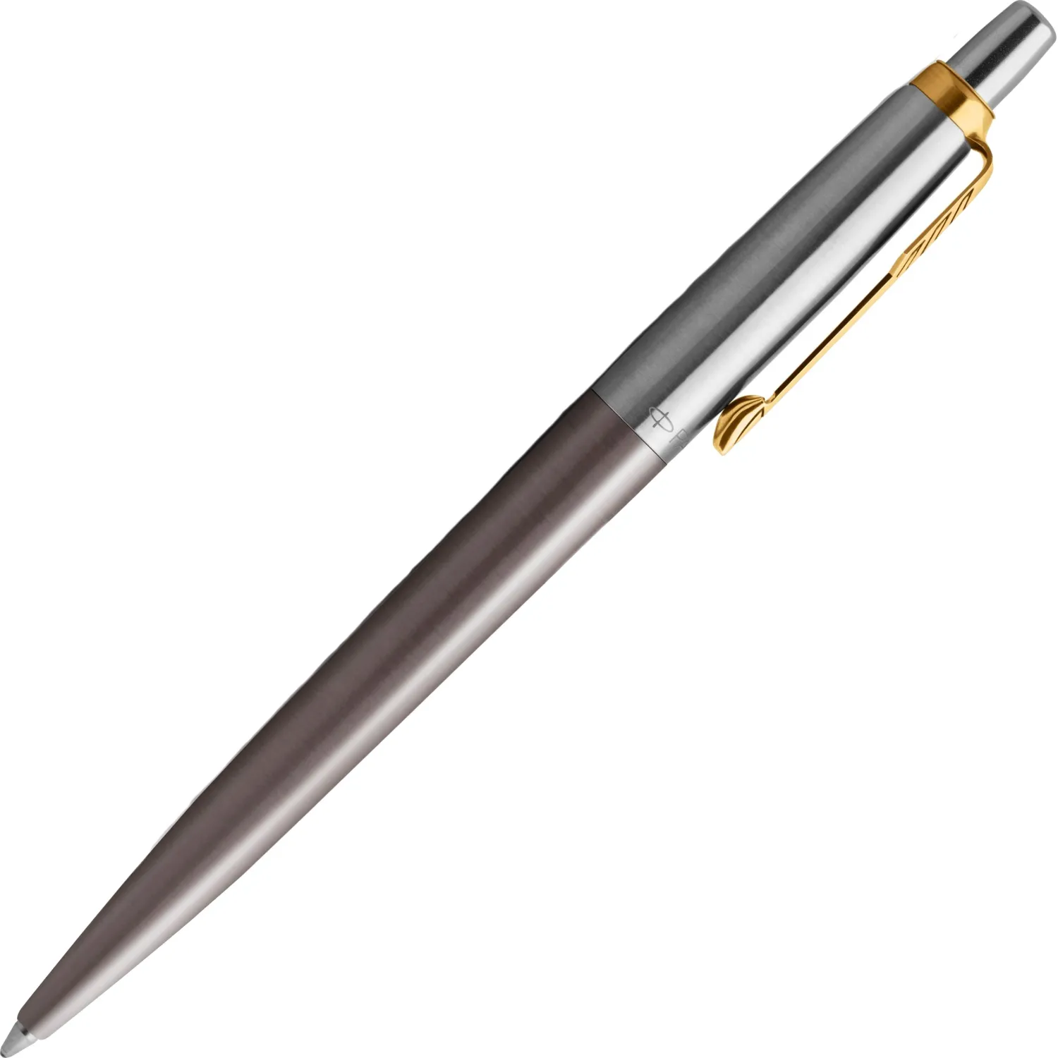 Ручка шариковая Parker Jotter Grey GT 1мм,кнопочн,синий,подар.кор, 2213723 - фото 1