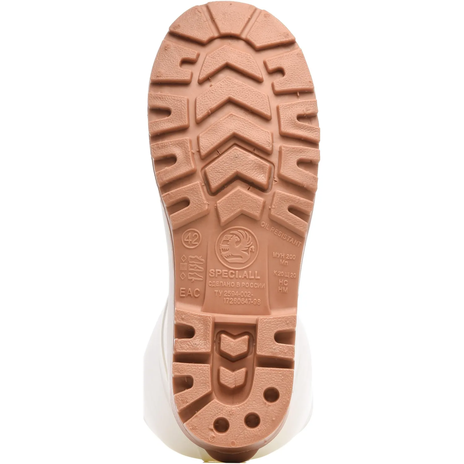 Сапоги ПВХ цв.белый мод.Worker189/2-00  р.39 - фото 5