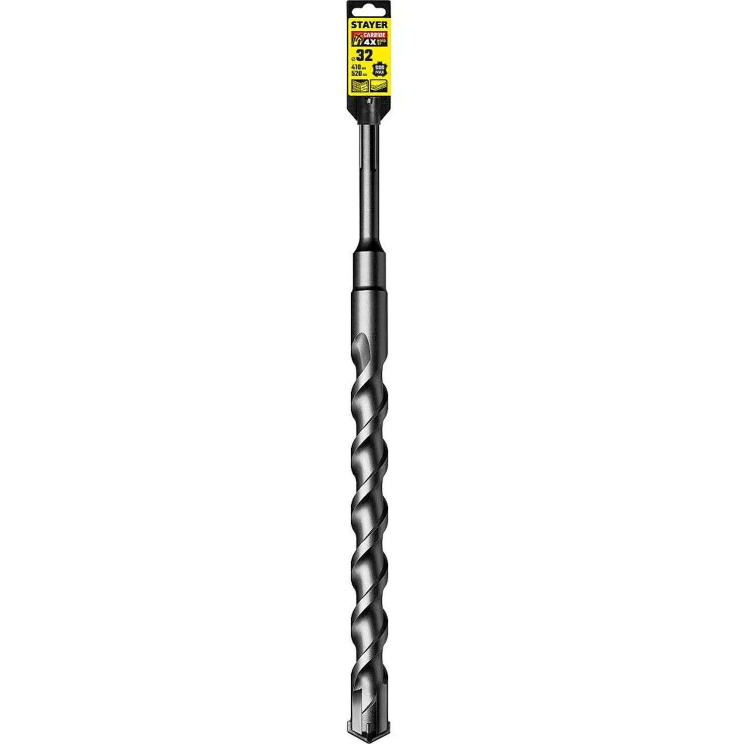 Бур  Profess.(29370-410-32) STAYER Hercules-4Х, 32 x 410/520 мм, SDS-max - фото 4
