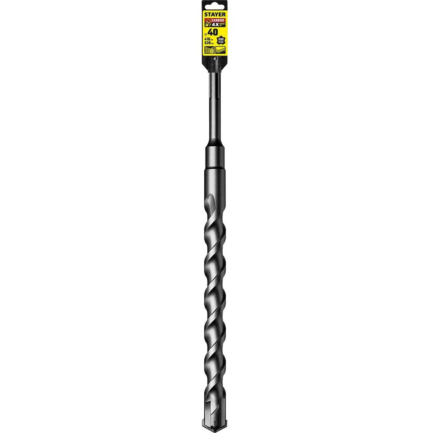 Бур  Profess.(29370-410-40) STAYER Hercules-4Х, 40 x 410/520 мм, SDS-max - фото 4