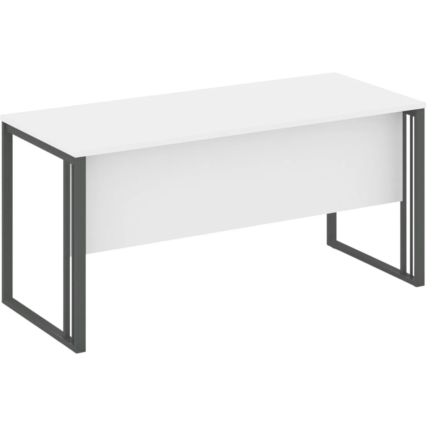 Стол Riva на м/к КМС.СП-4 1580х670х750 Белый/Антрацит - фото 2