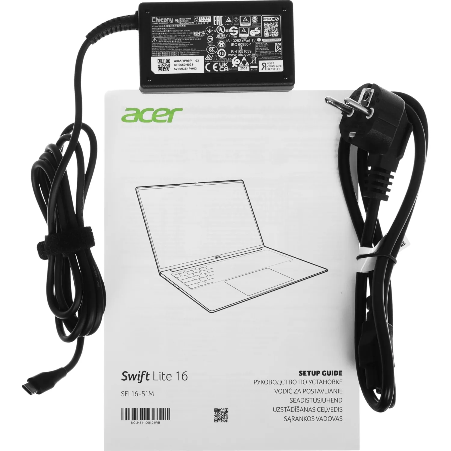 Ноутбук Acer SFL16-51M-785G(NX.D3VCD.002)Ultra7-155U/16Gb/SSD1Tb/16NoOS - фото 10