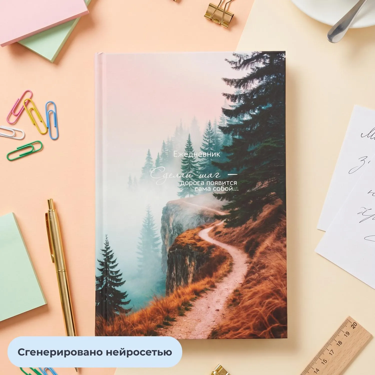Ежедневник недатированный А5 Дорога 7БЦ, матовый, 128л - фото 19