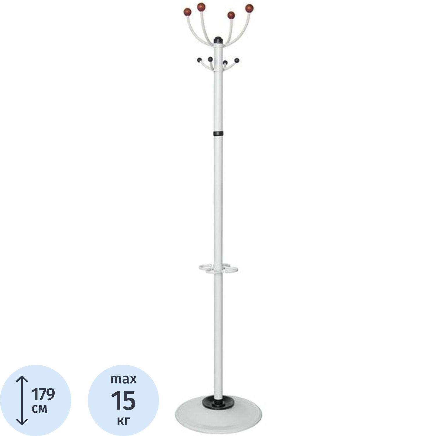 Вешалка TI_напольная Квартет 3 белый - фото 1