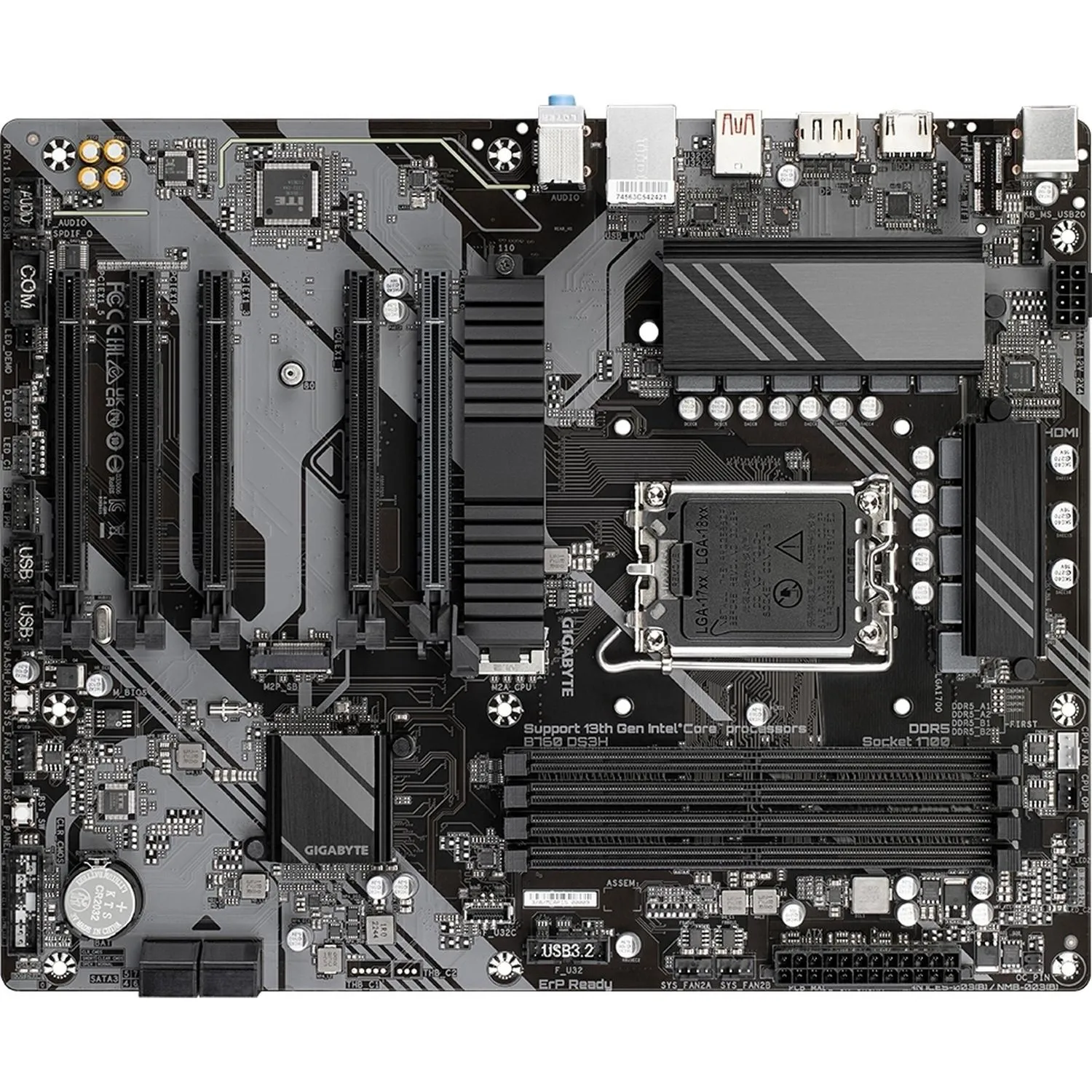 Материнская плата Gigabyte B760 DS3H s1700 Intel B760 4xDDR5 ATX - фото 7