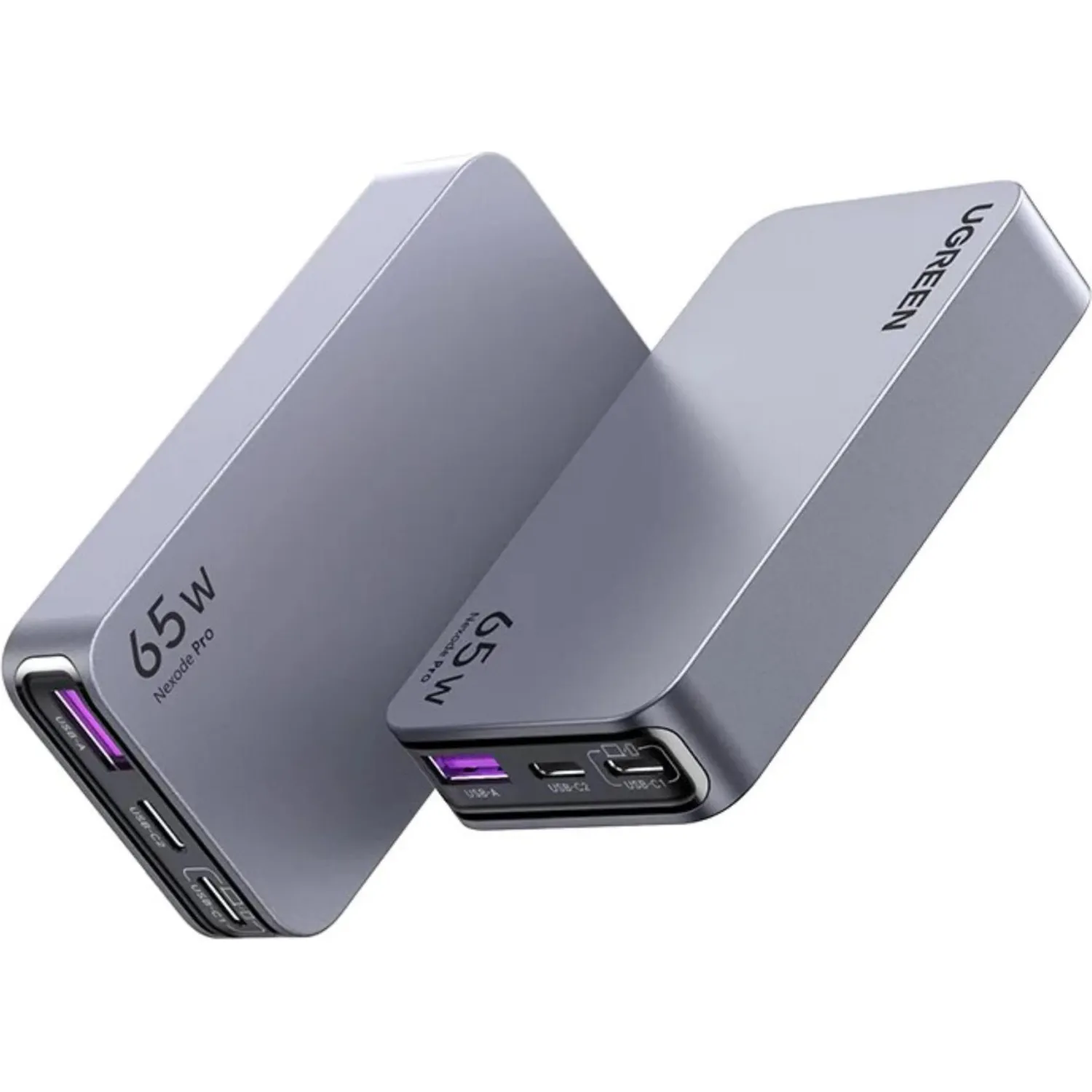 Зарядное устройство сет. UGREEN X753(25356)NexodePro 65W Ult.Slim сер - фото 2