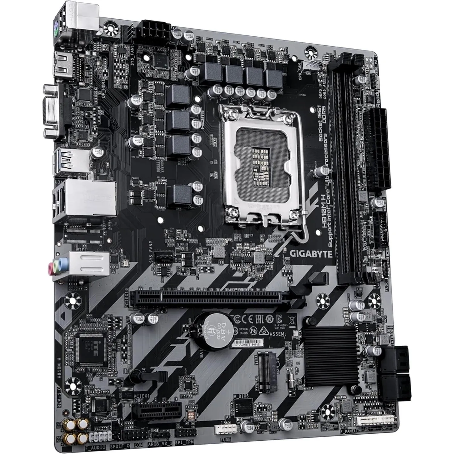 Материнская плата Gigabyte H810M H, LGA1851, H810, 2xDDR5. mATX - фото 1