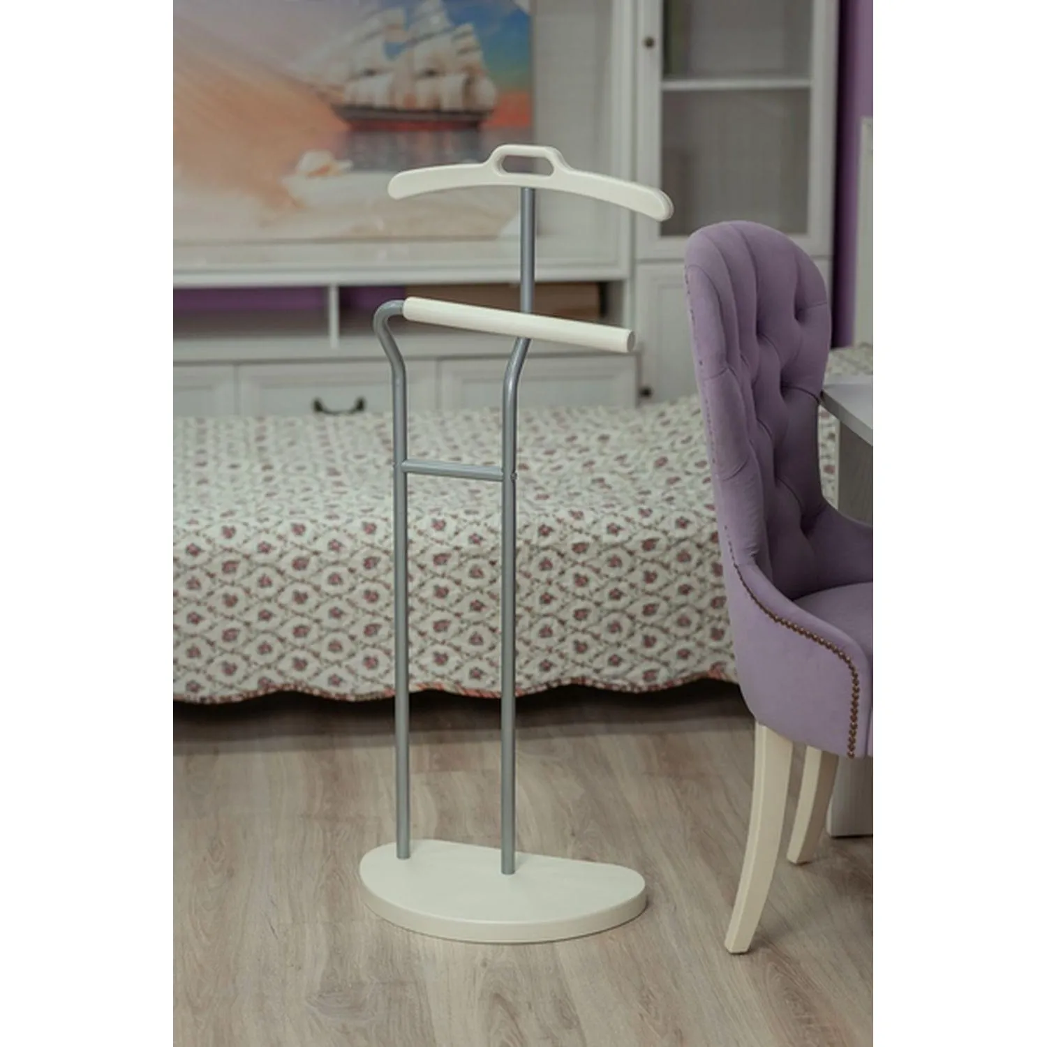 Вешалка ME_костюмная D10 металлик/слоновая кость - фото 7