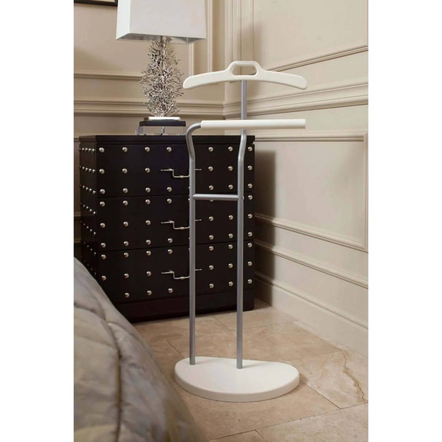 Вешалка ME_костюмная D10 металлик/слоновая кость - фото 9