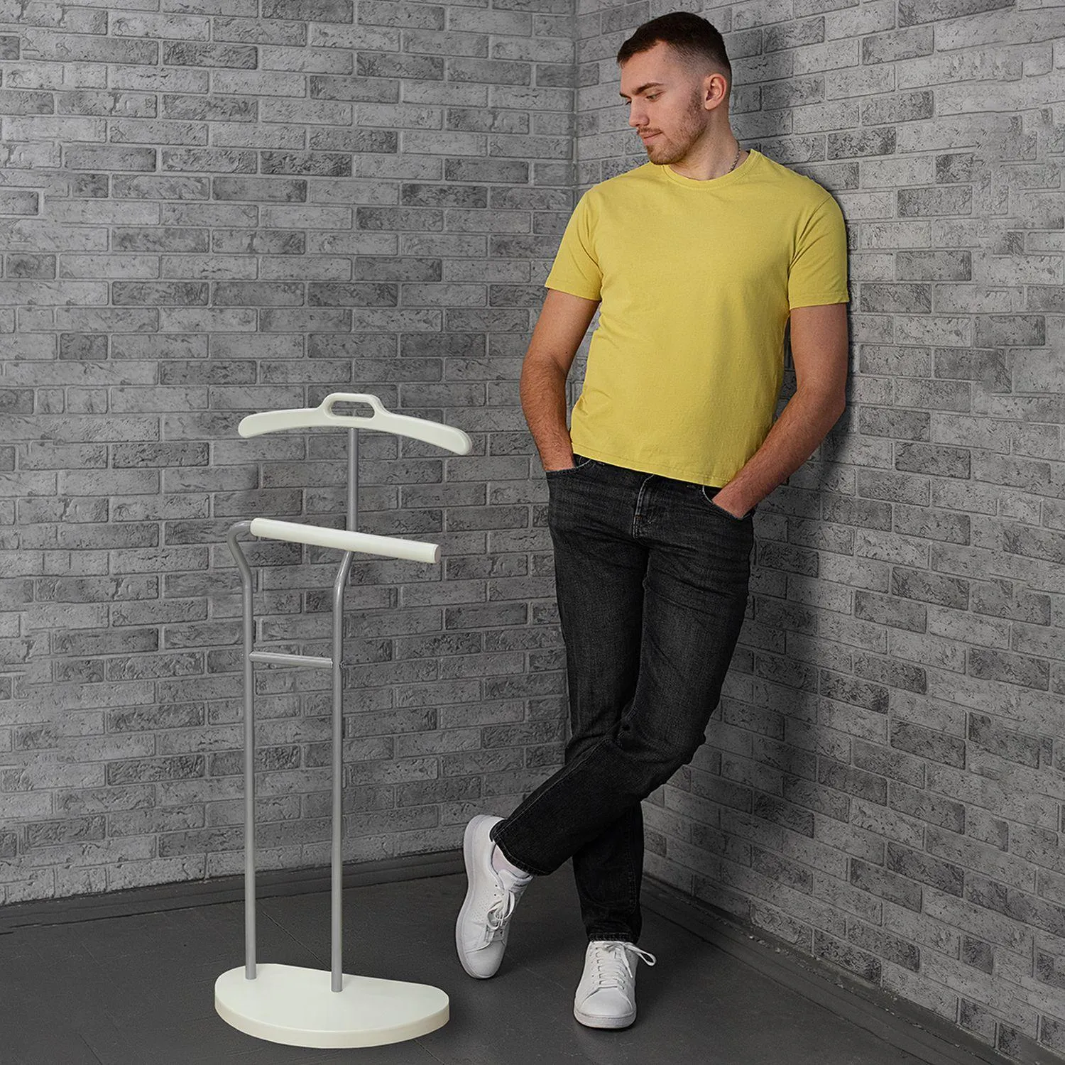 Вешалка ME_костюмная D10 металлик/слоновая кость - фото 13