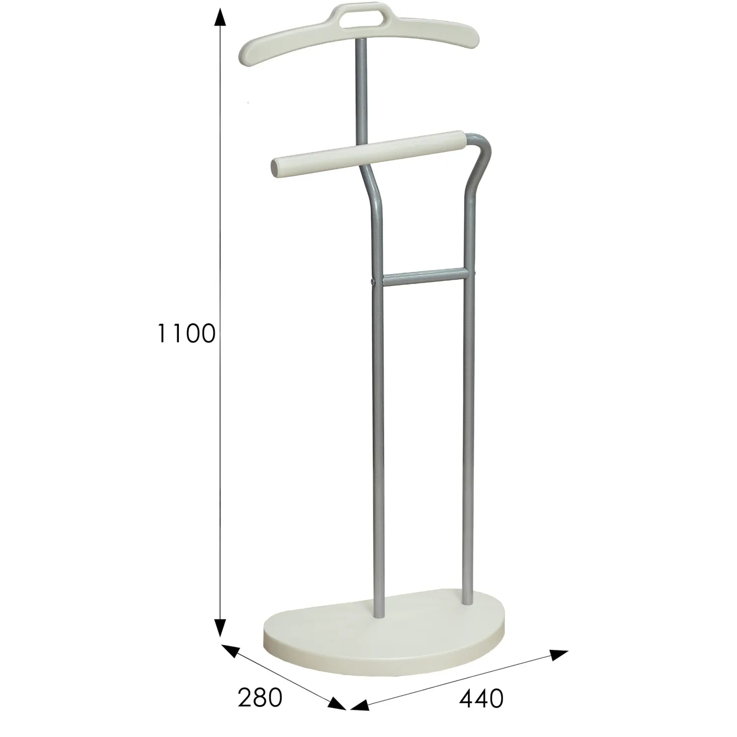 Вешалка ME_костюмная D10 металлик/слоновая кость - фото 14