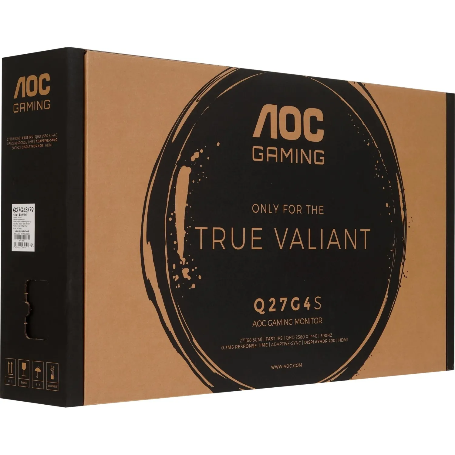 Монитор 27 AOC Q27G4S Black (IPS,2560x1440,300Hz,0.3 ms,2xHDMI,Pivot) - фото 7