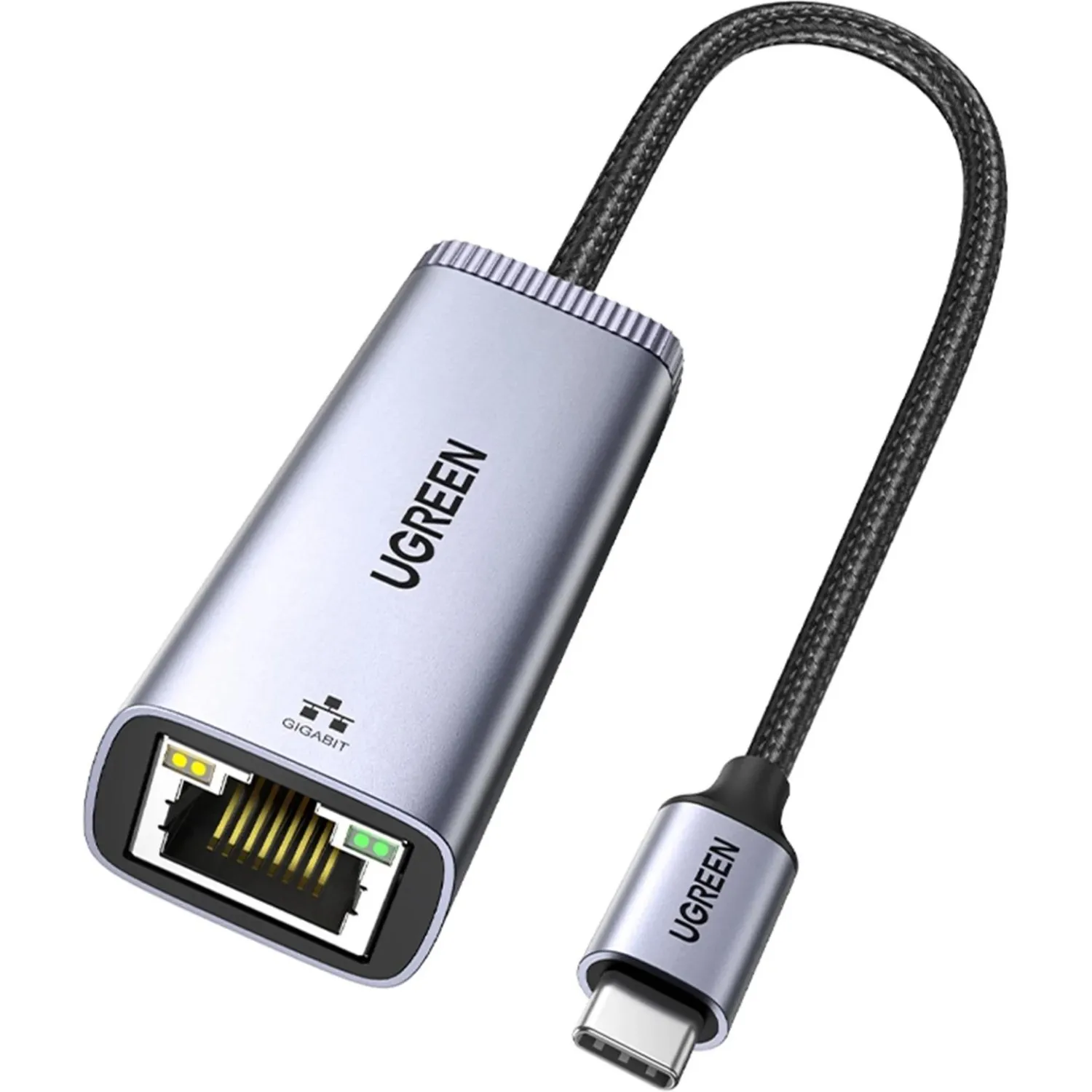 Сетевой адаптер UGREEN CM483 (40322) USB-C to RJ45 Gigabit Ethernet - фото 1