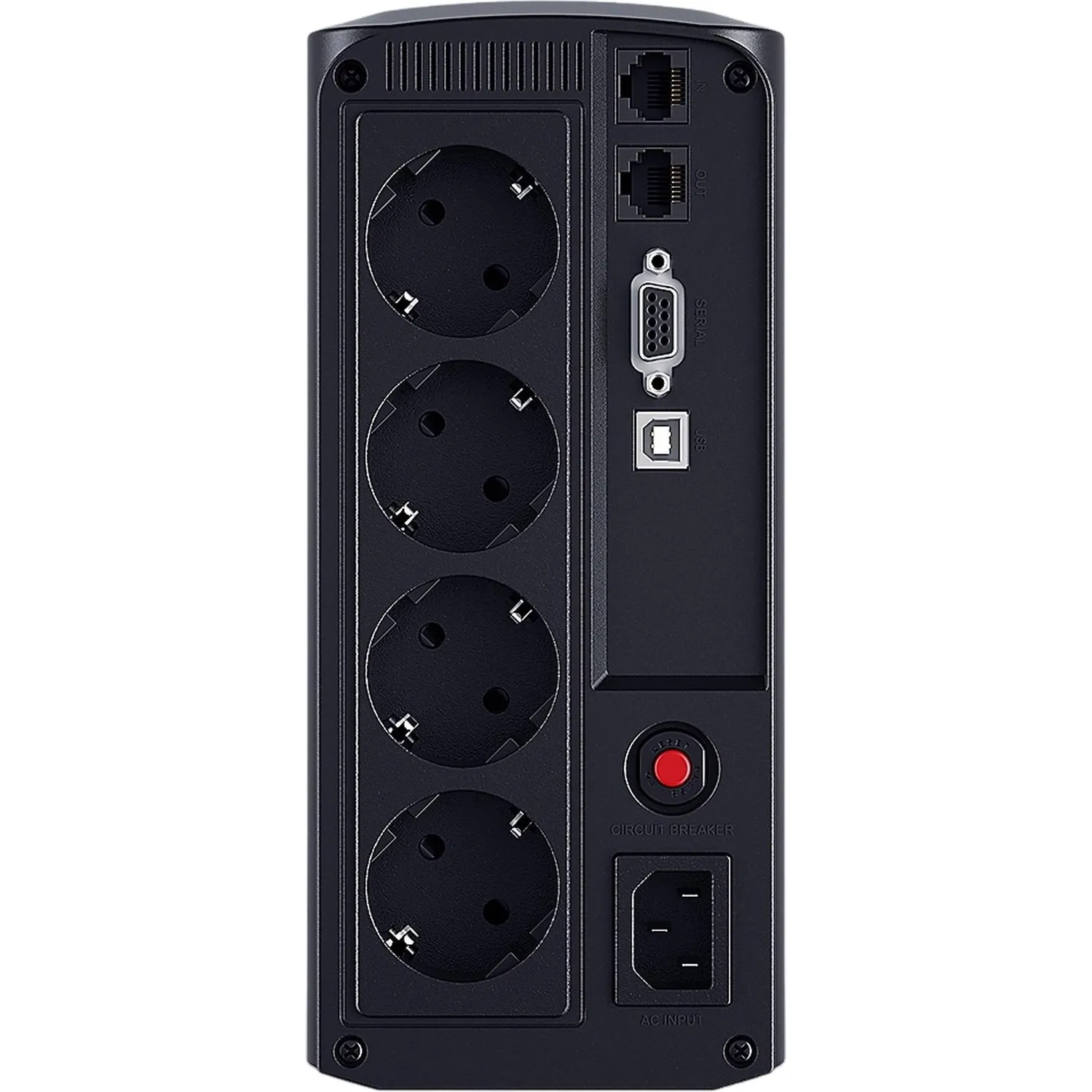 ИБП CyberPower VP700ELCD Line-Int. 700ВА/390Вт USB/RS-232/RJ11/45,4xEURO - фото 2