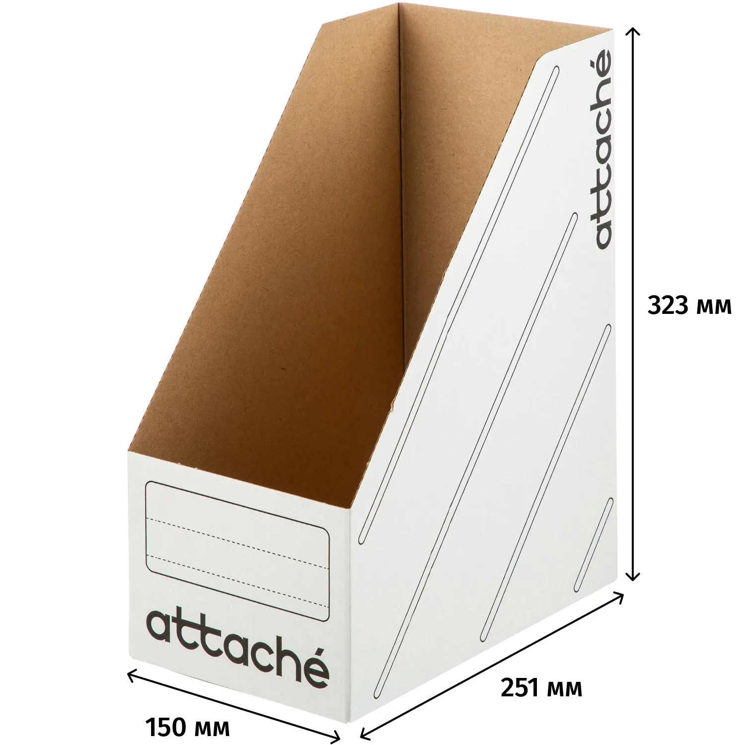 Лоток вертикальный Attache 150мм белый, 2 шт/уп - фото 4
