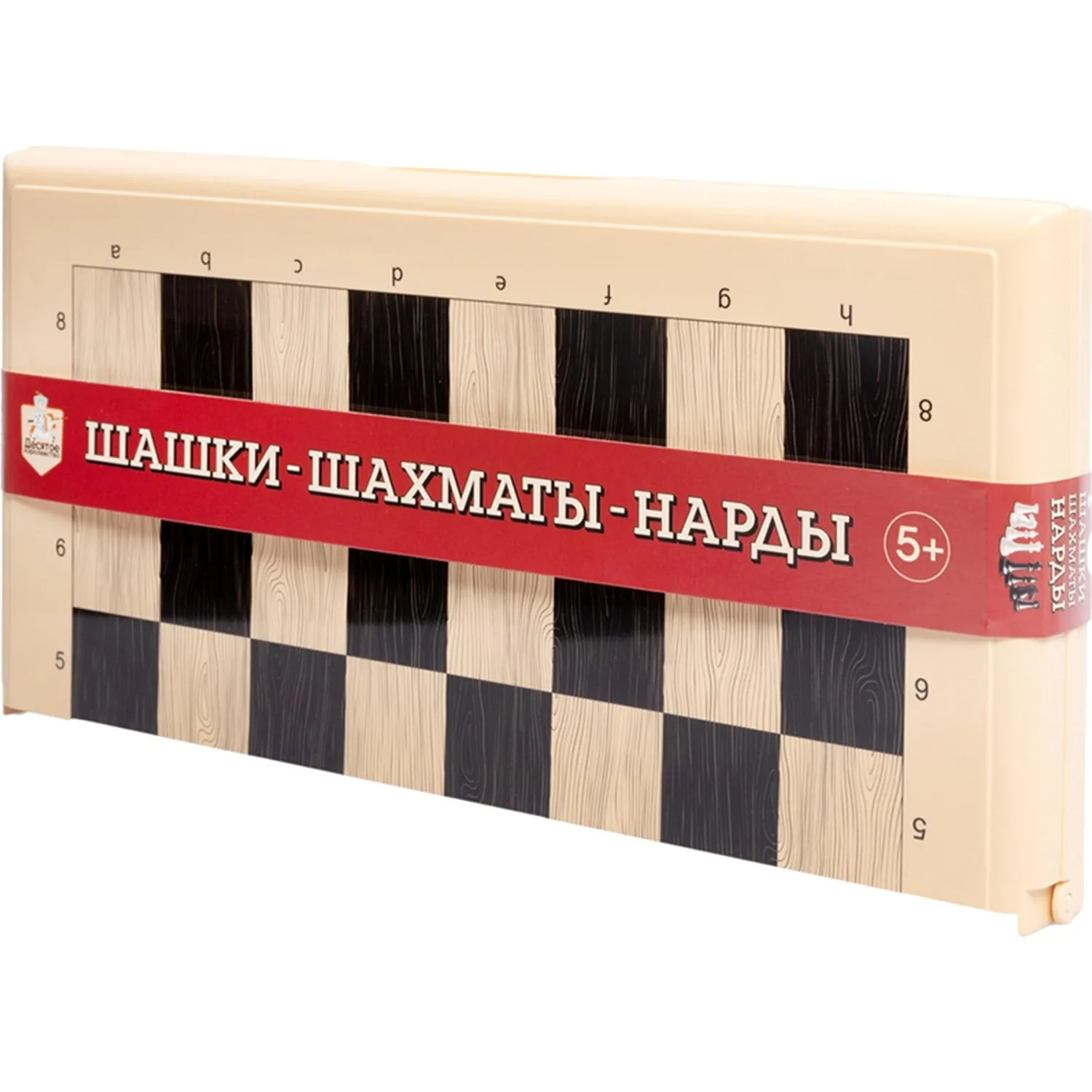 Настольная игра Шашки-Шахматы-Нарды (бол, беж),   03893 - фото 3