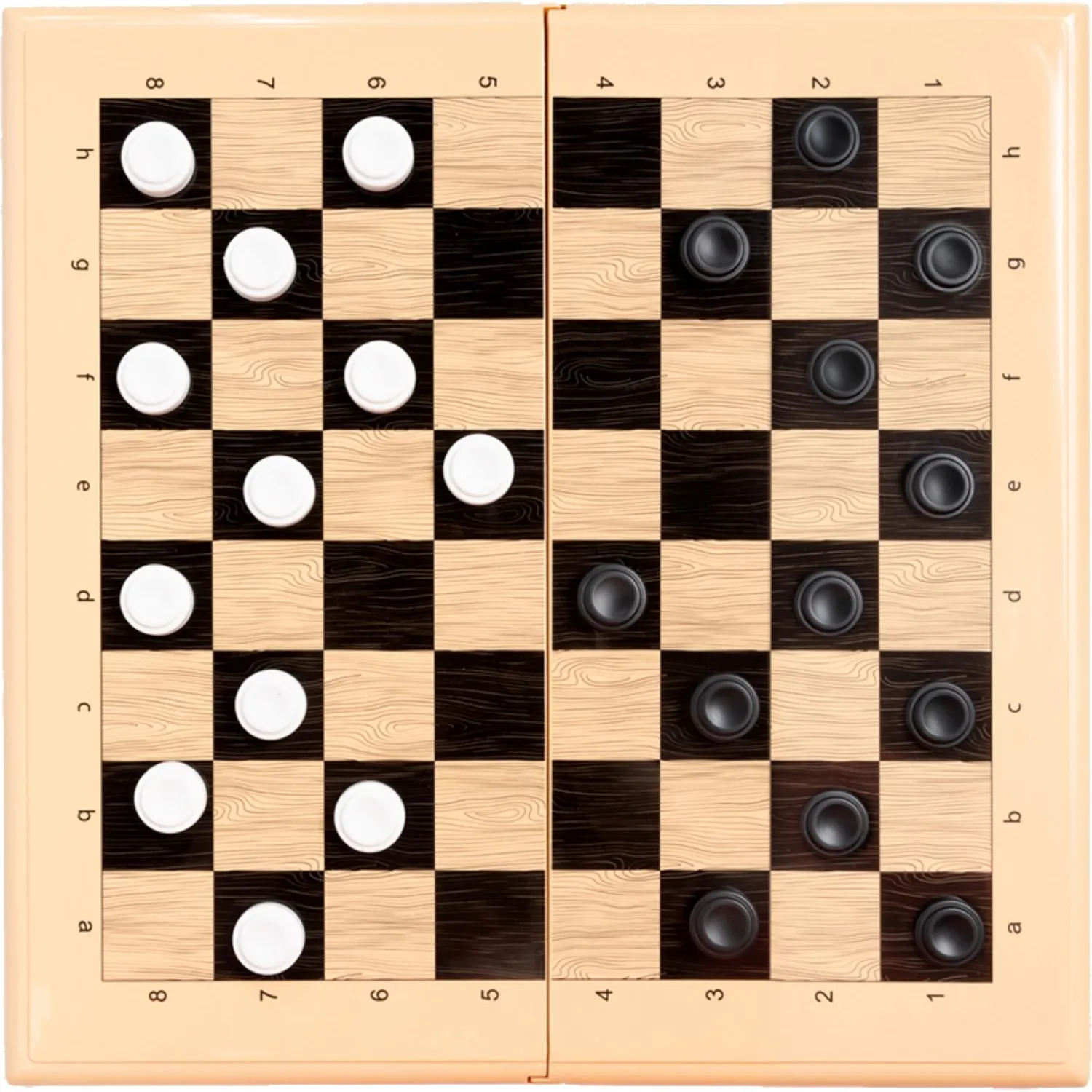 Настольная игра Шашки-Шахматы-Нарды (бол, беж),   03893 - фото 6