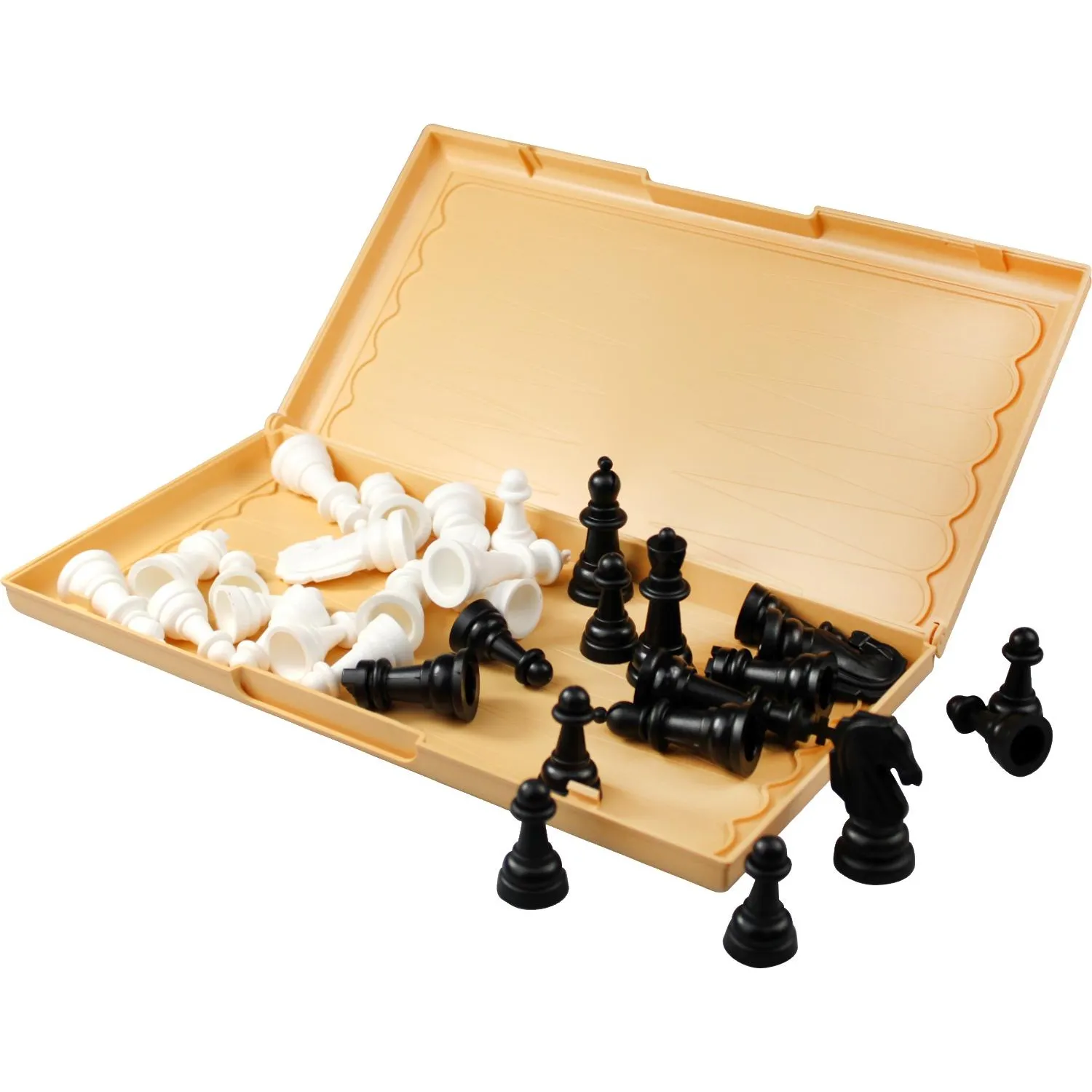 Настольная игра Шашки-Шахматы-Нарды (бол, беж),   03893 - фото 9