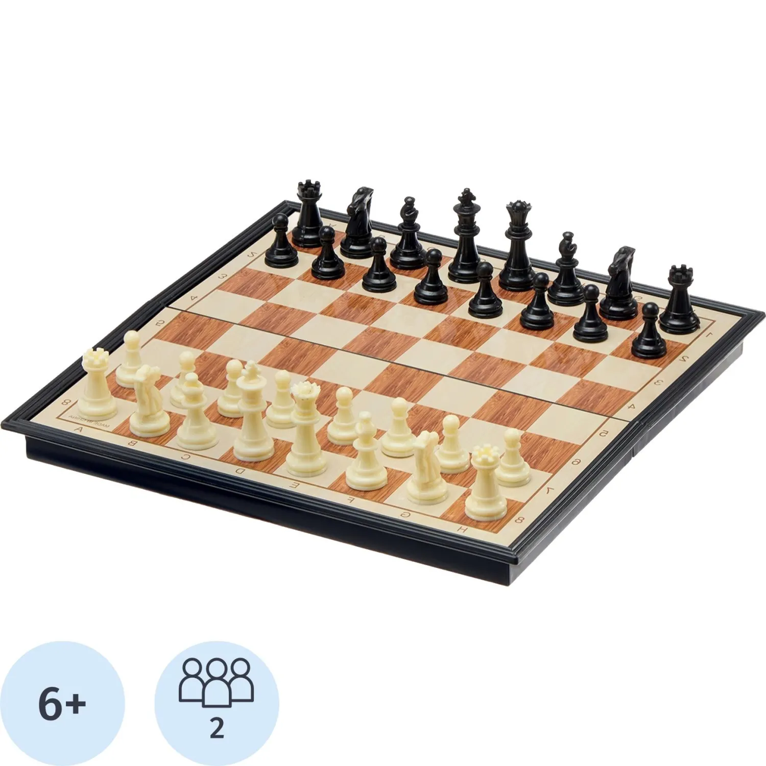 Настольная игра Магнитные шахматы 'Шахматы' из пластика,  24x24 см,2996845 - фото 1