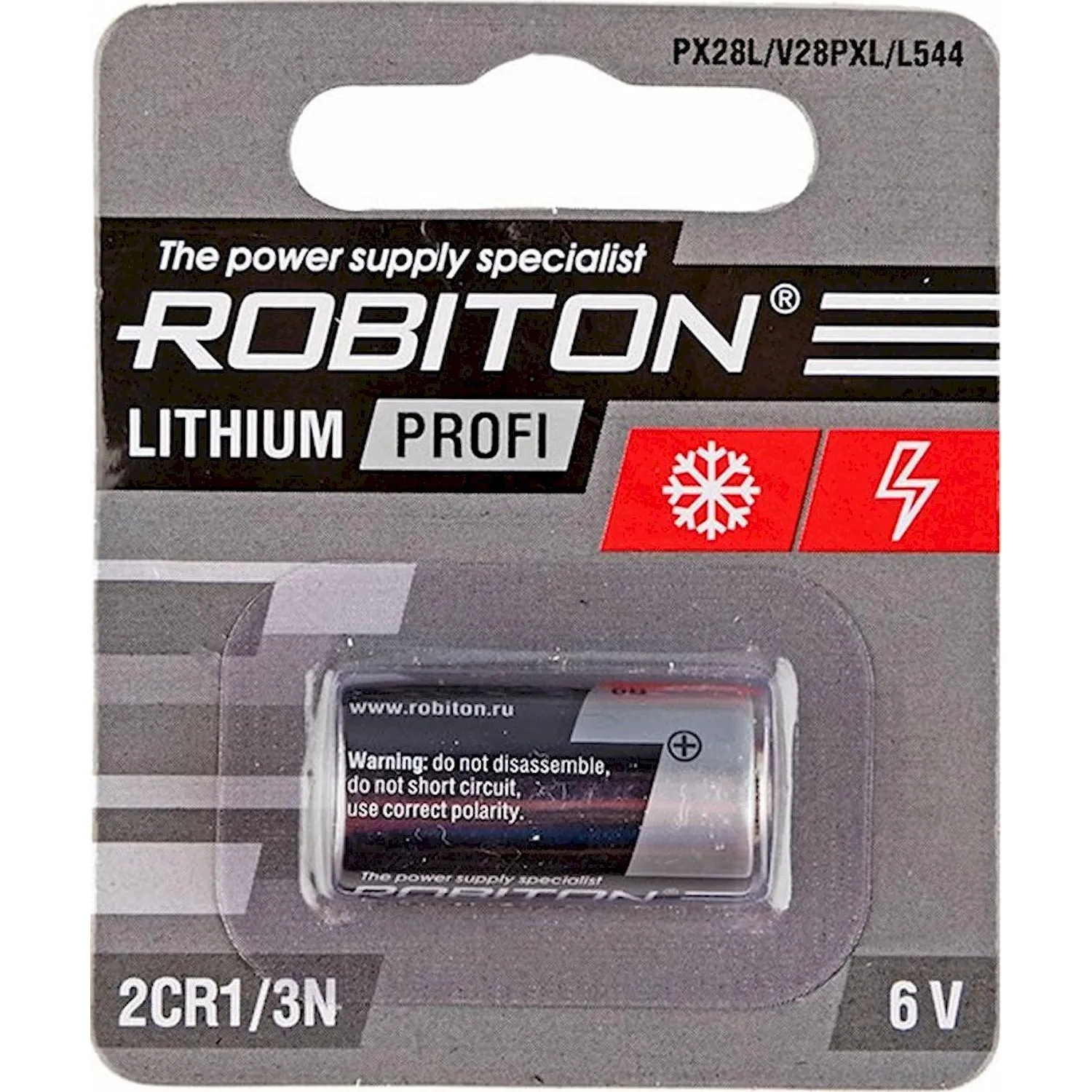 Батарейка Robiton PROFI R-2CR1/3N-BL1 2CR1/3N BL1 13708 - фото 1