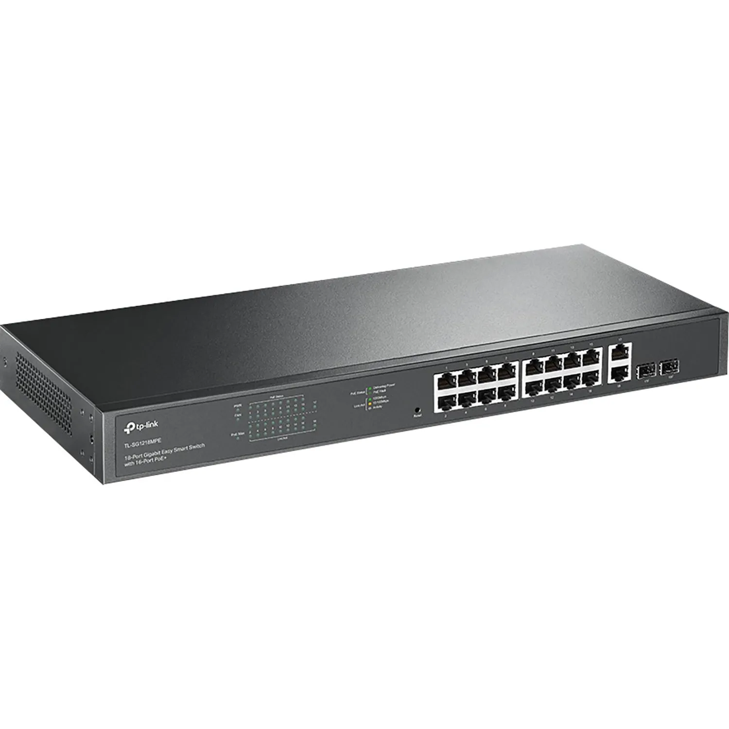 Коммутатор TP-Link (TL-SG1218MPE) 18-Port Gigabit , 16-Port PoE - фото 1