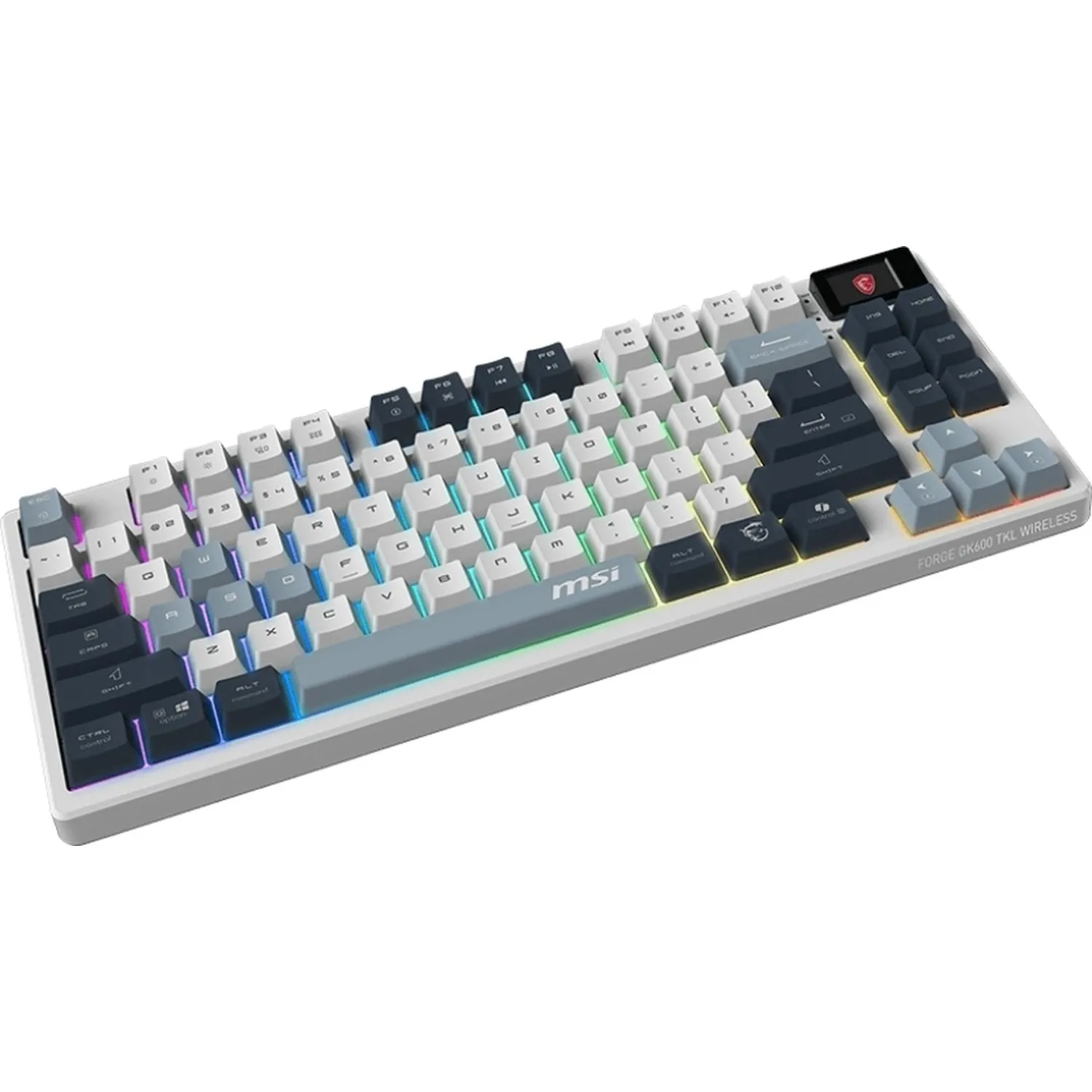 Клавиатура MSI (S11-43RUP01-HH9)Forge GK600 механ.бел/син USB BT/R gamer L - фото 3