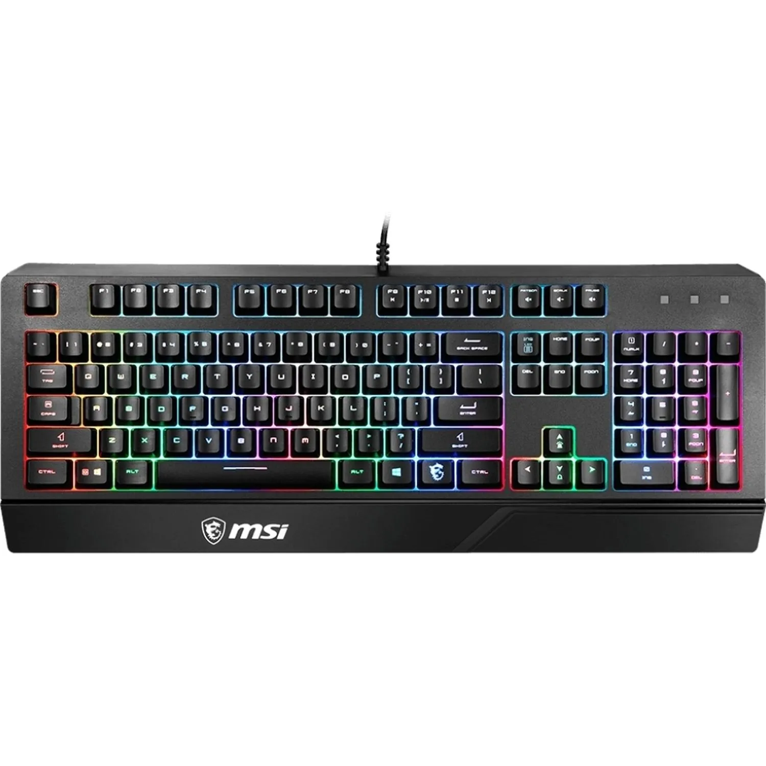 Клавиатура MSI (S11-04RU230-CLA) Vigor GK20 RU USB Multim. gamer LED черн - фото 1