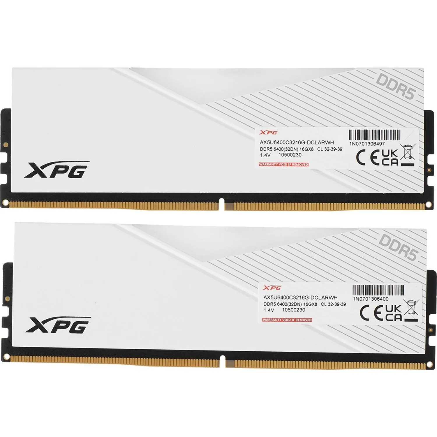 Модуль памяти ADATA DDR5 DIMM 32GB 6400MHz 2x16GB(AX5U6400C3216G-DCLARWH) - фото 2