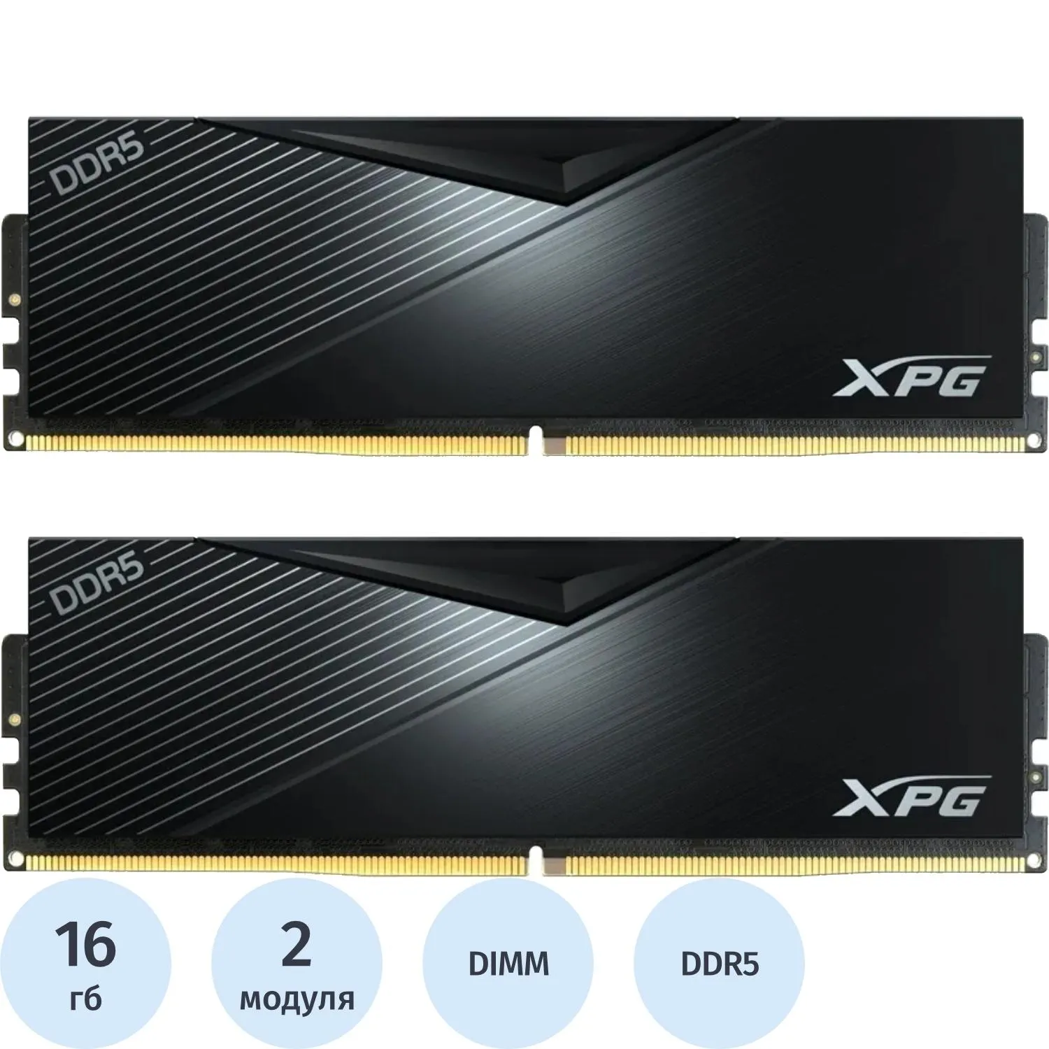 Модуль памяти AData DDR5 DIMM 2x16GB 6000MHz (AX5U6000C3016G-DCLABK) - фото 1