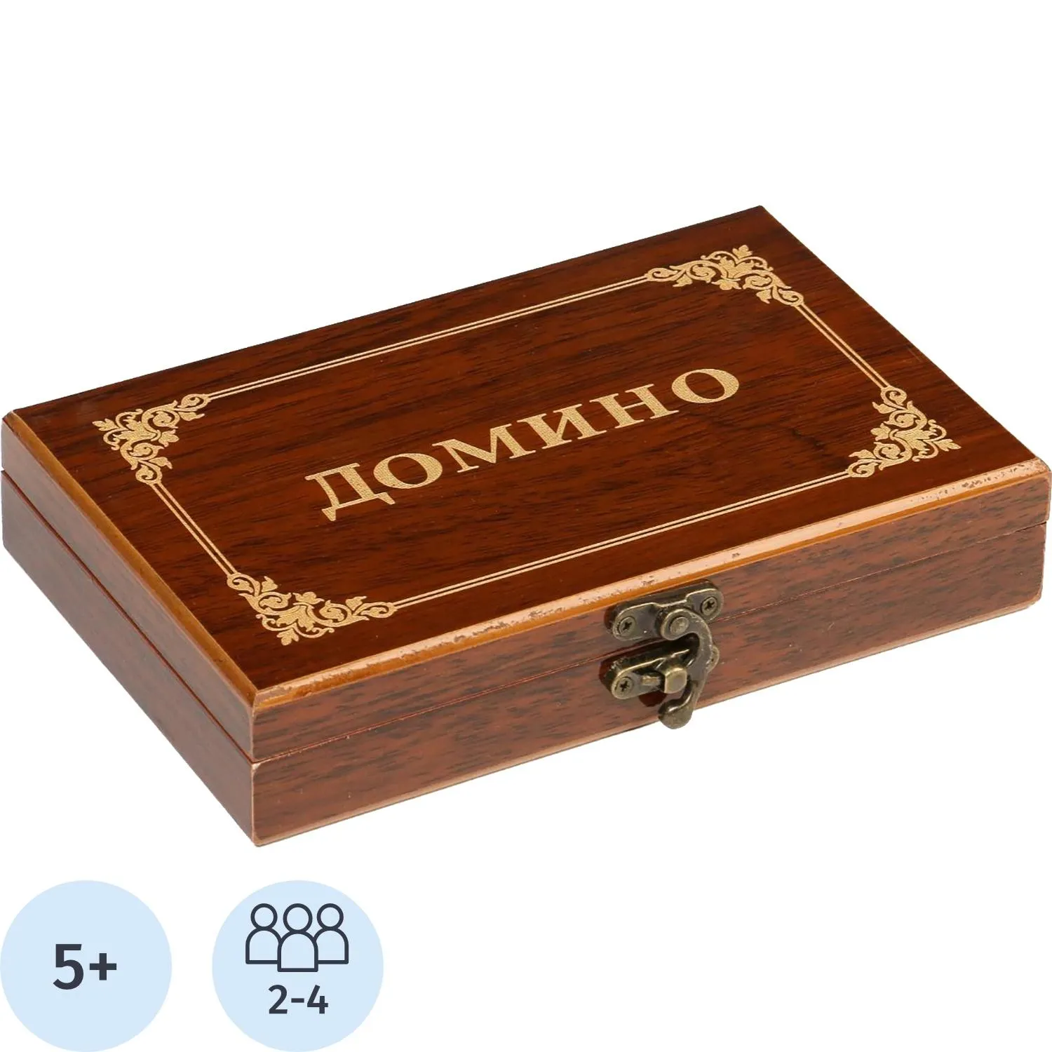 Настольная игра Домино классическое 'Подарочное', 28 штук, 1267610 - фото 1