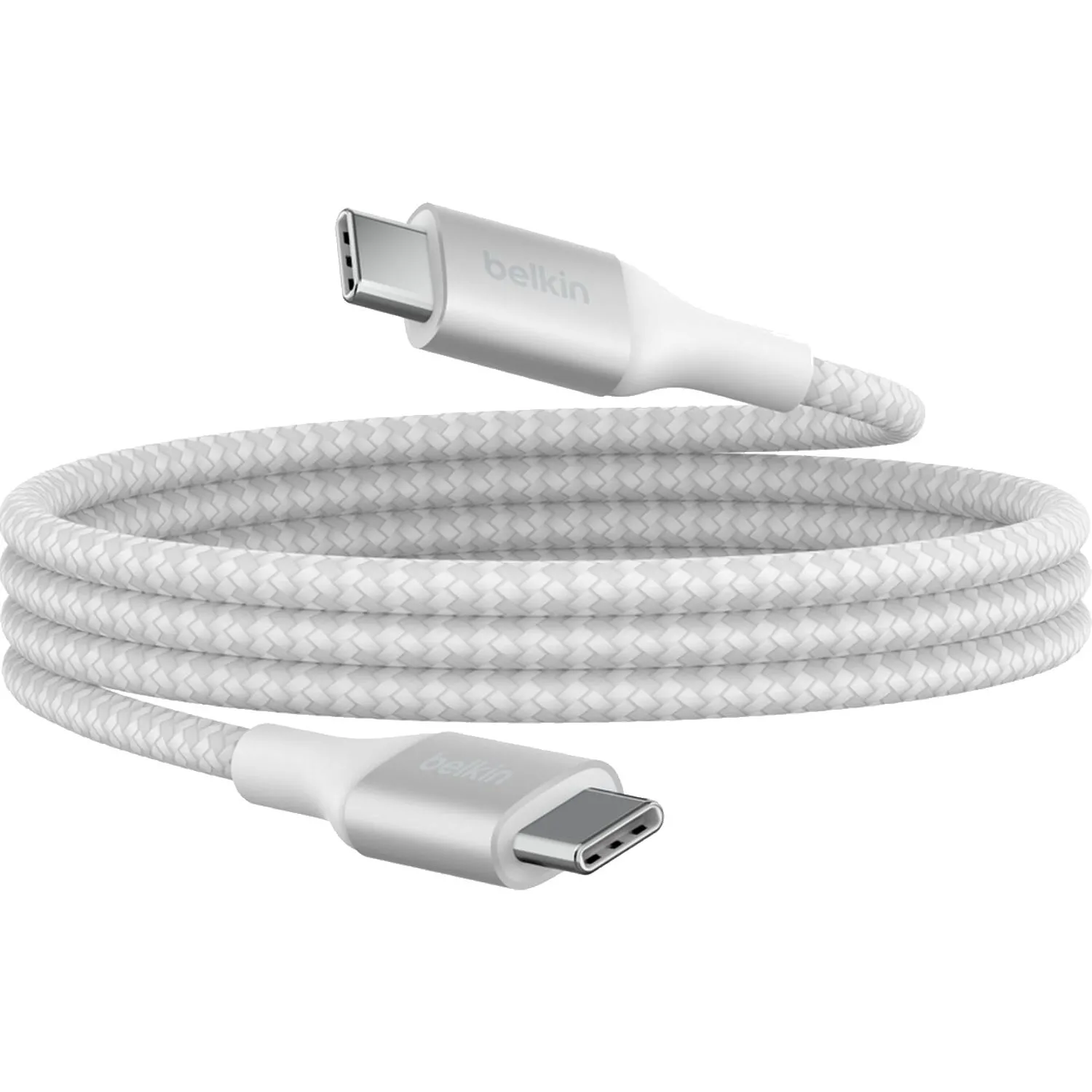 Кабель Belkin (CAB015bt1MWH)BoostCh.240W PD USB-C/USB-C Braided 1м бел - фото 3