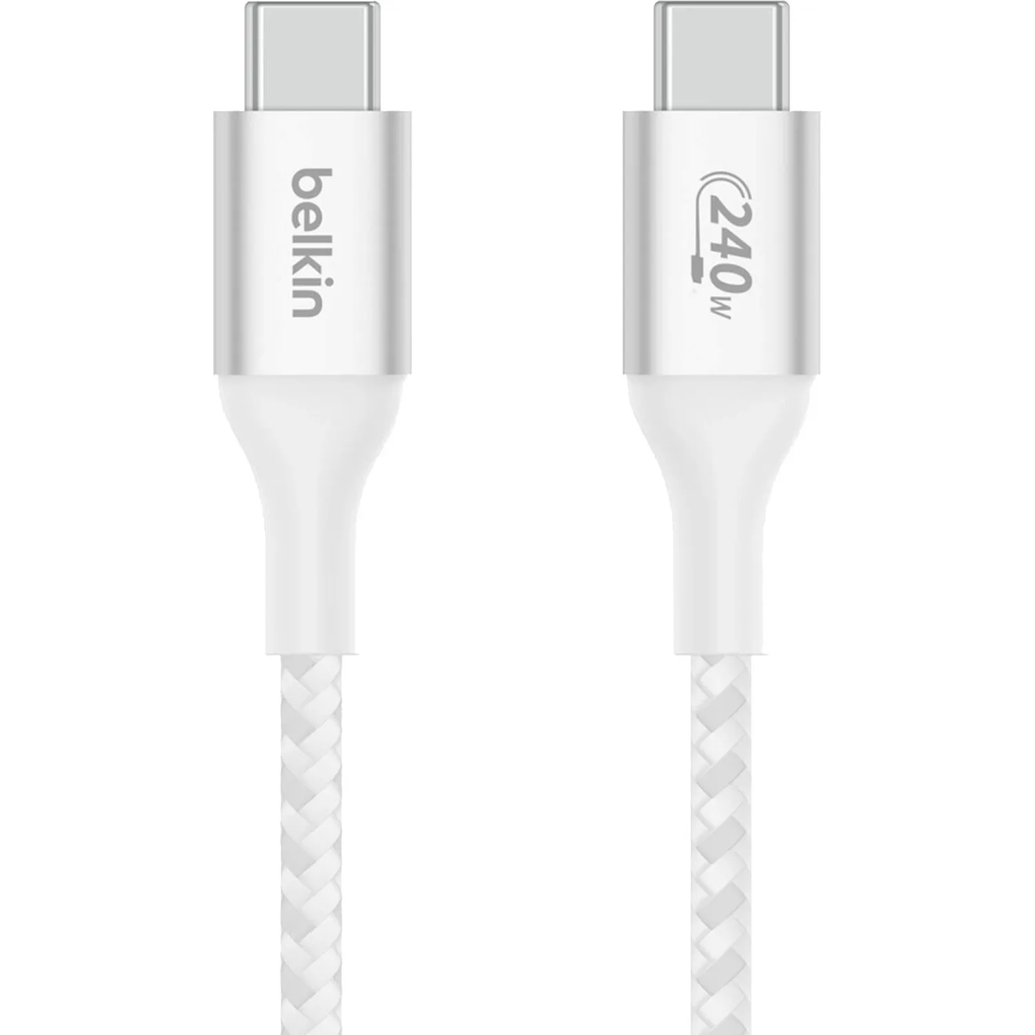 Кабель Belkin (CAB015bt1MWH)BoostCh.240W PD USB-C/USB-C Braided 1м бел - фото 5