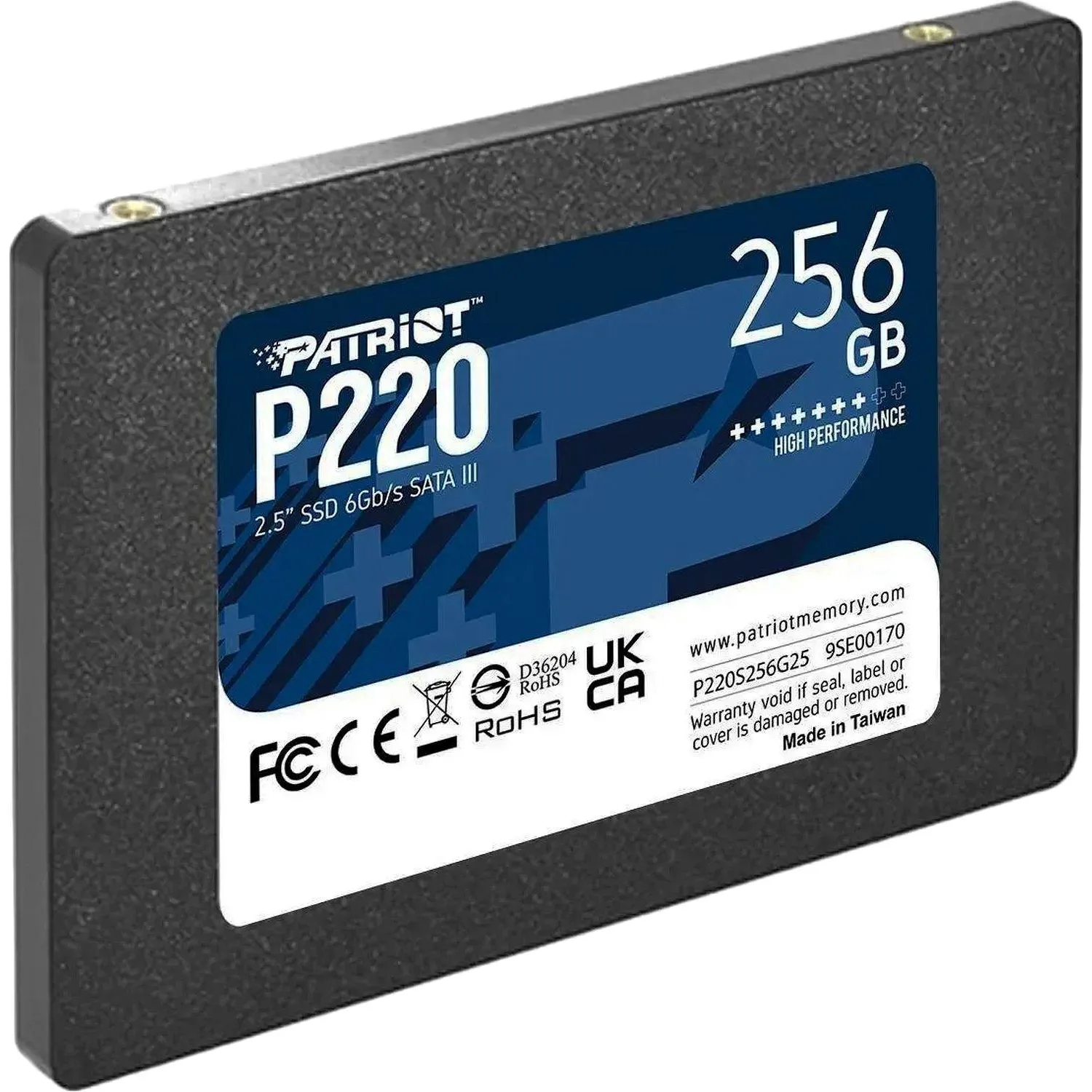 SSD накопитель PATRIOT P220 256Gb 2.5, SATA(P220S256G25) - фото 3
