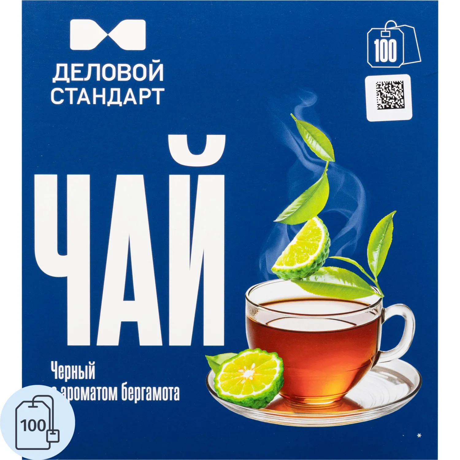 Чай Деловой Стандарт черный с ароматом бергамота 2гх100пак - фото 1