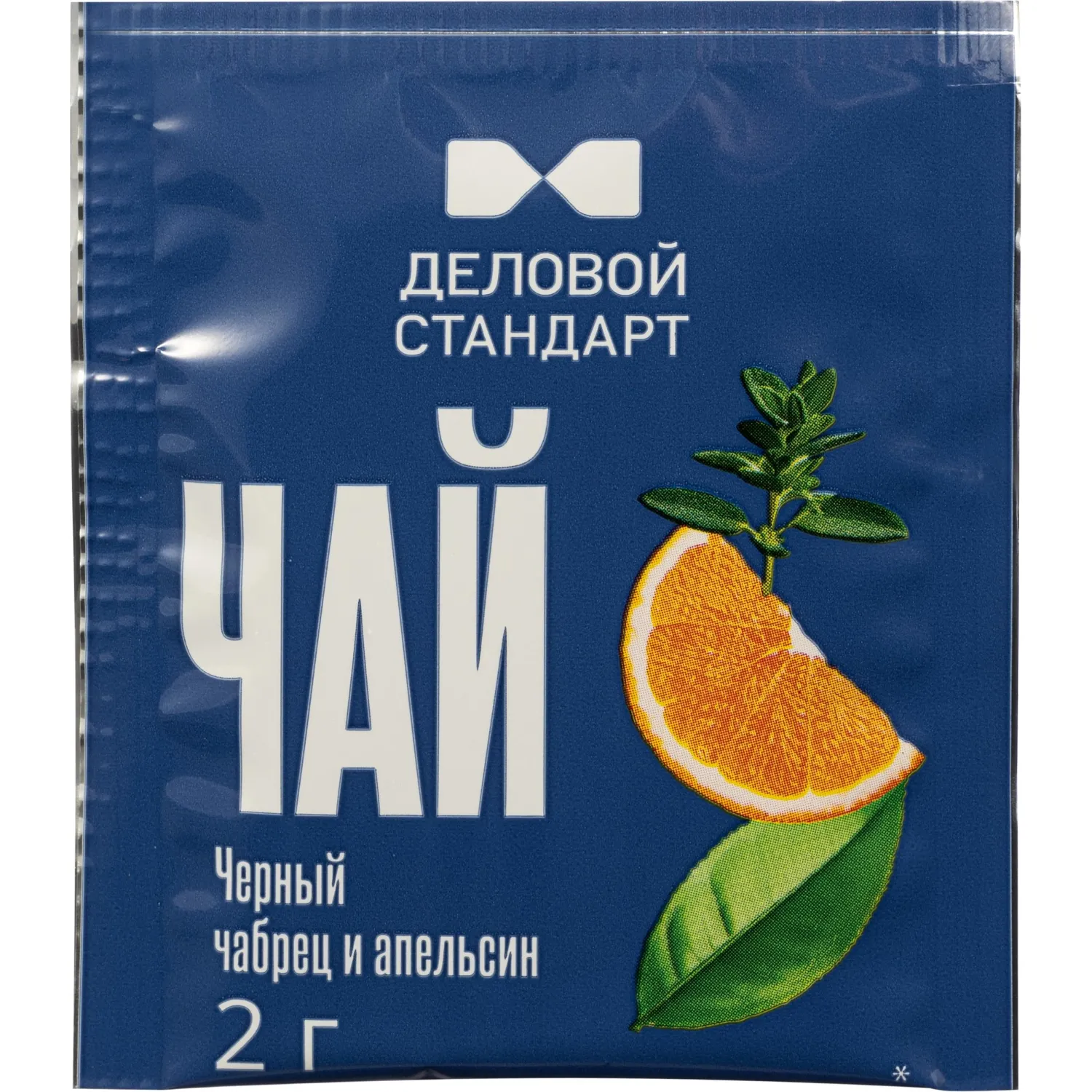 Чай Деловой Стандарт черный чабрец и апельсин 2гх100пак - фото 2