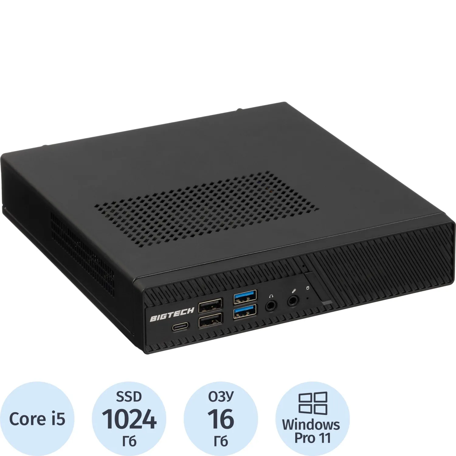 Мини ПК BigTech (MPK022) i5-12400/16GB/SSD1TBM.2/W11P - фото 1