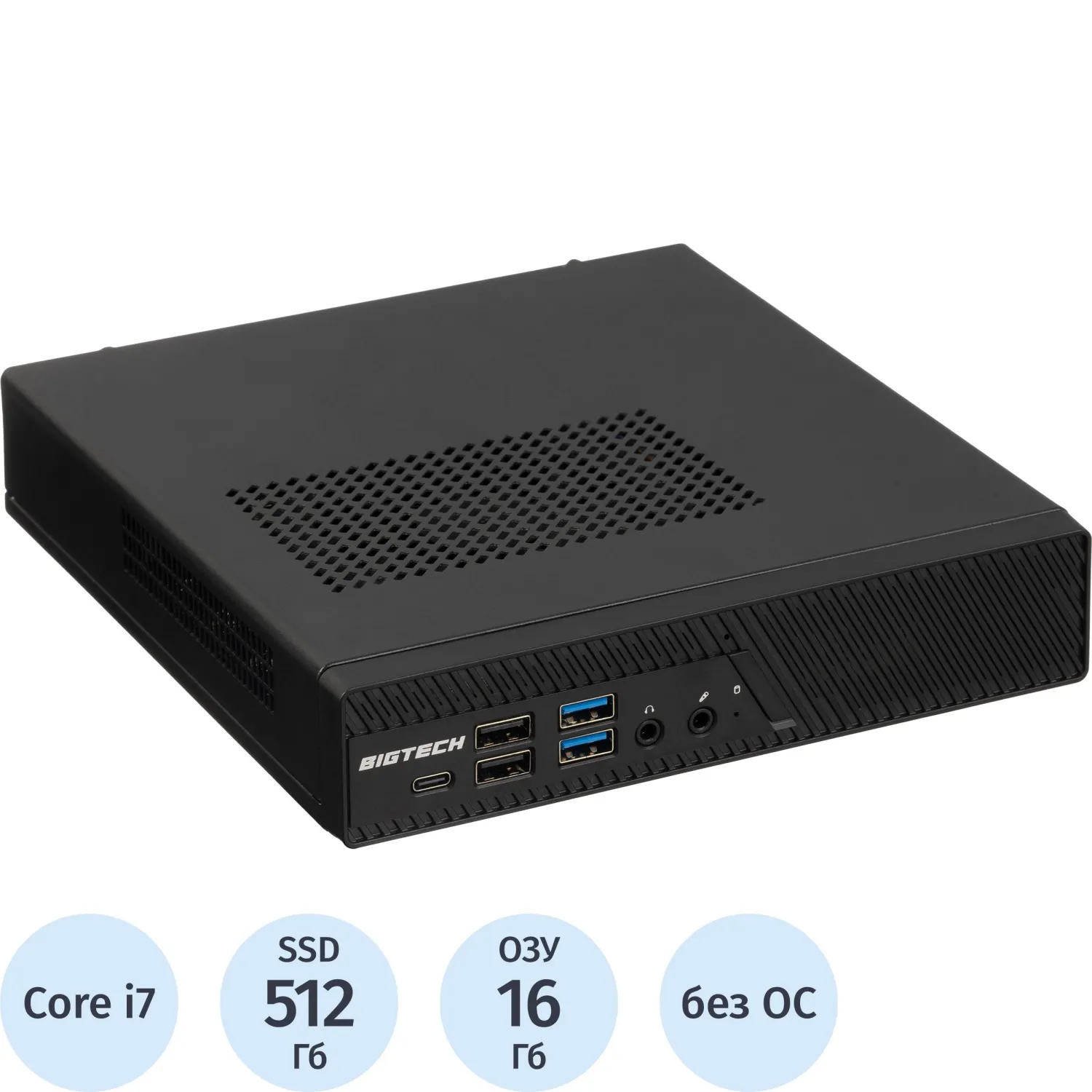 Мини ПК BigTech (MPK024) i7-12700/16GB/SSD512M.2/NOOS - фото 1