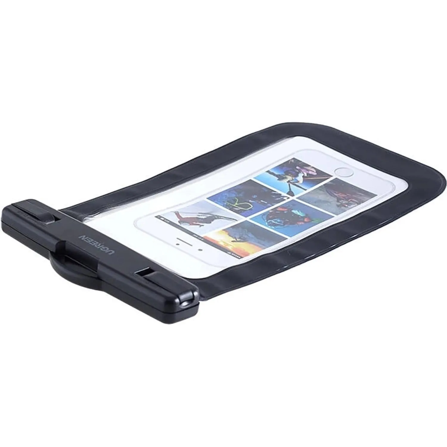 Чехол UGREEN LP716 (45181)для телеф. Waterproof Phone Pouch черный(защелка) - фото 2