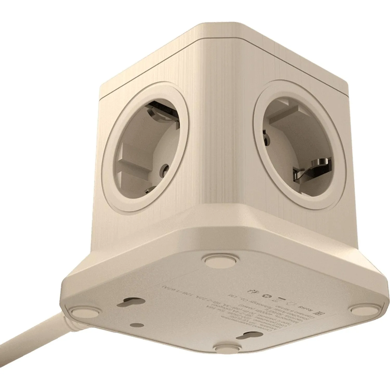 Сетевой фильтр AGNI  5р/2м 2м,слоновая кость(TP-VE4U5E-2m-ivory) - фото 2