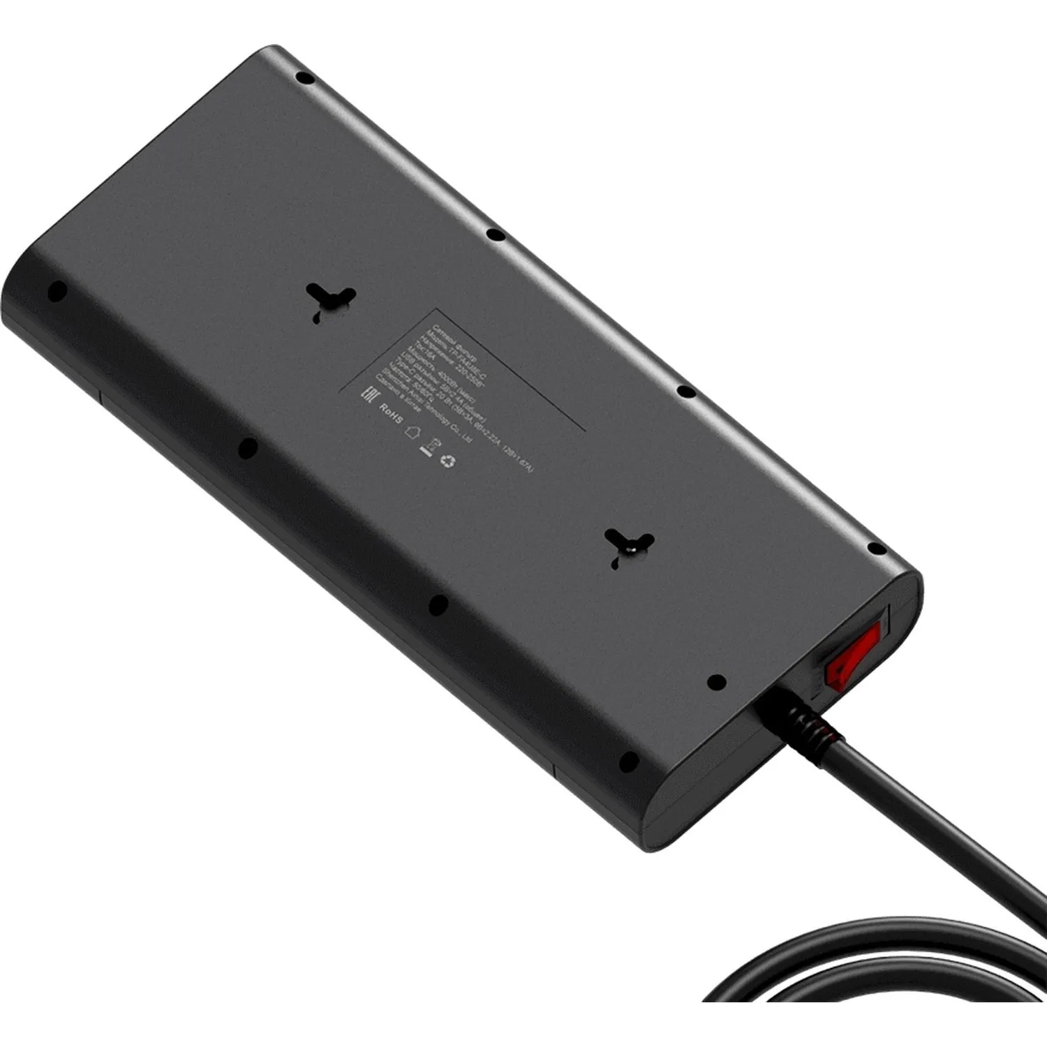 Сетевой фильтр AGNI 8р/5м,3USB,1TYPE-C 20W,черный(TP-FA4U8E-C-5m-black) - фото 2