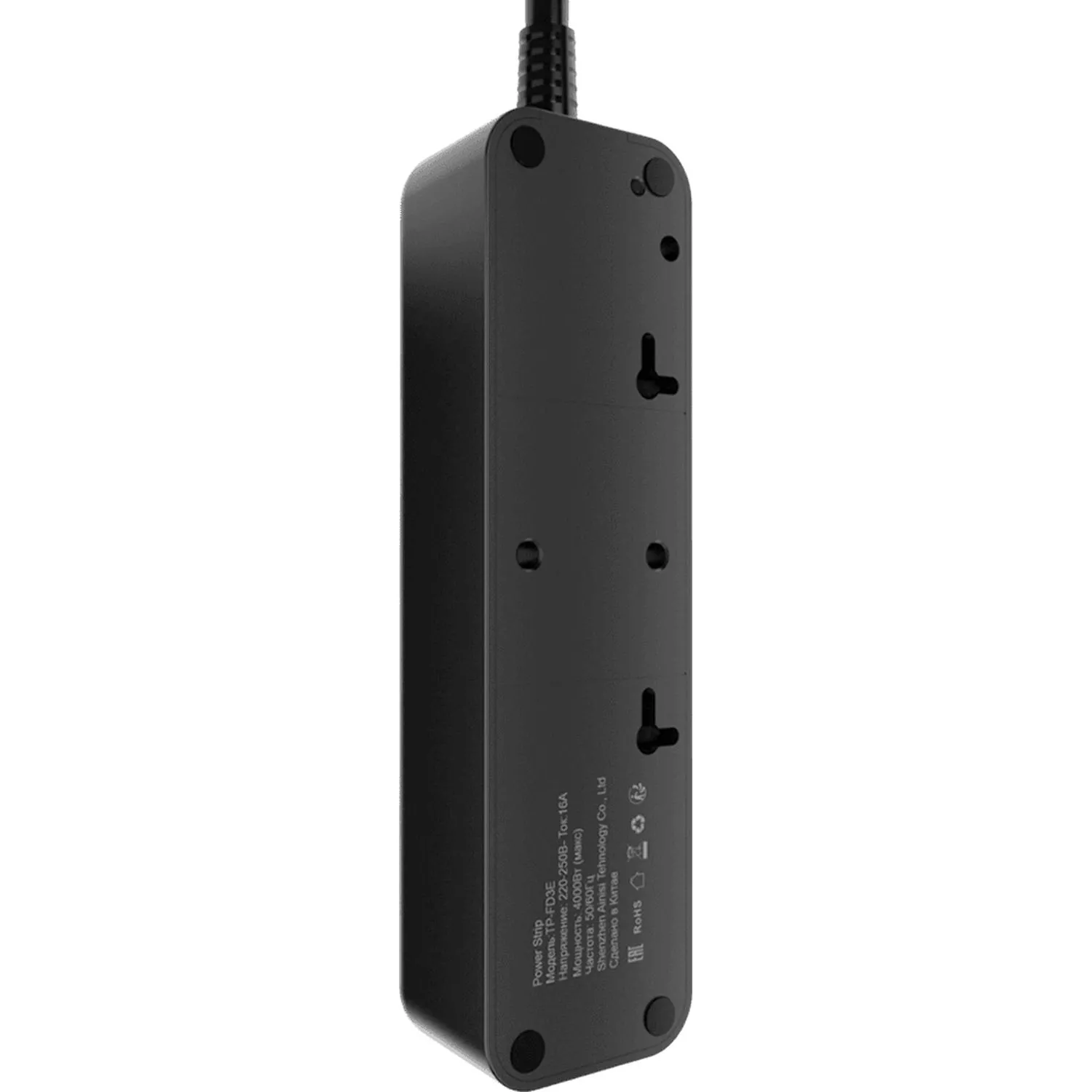 Сетевой фильтр AGNI 3/2м,черный(TP-FD3E-2m-black) - фото 2
