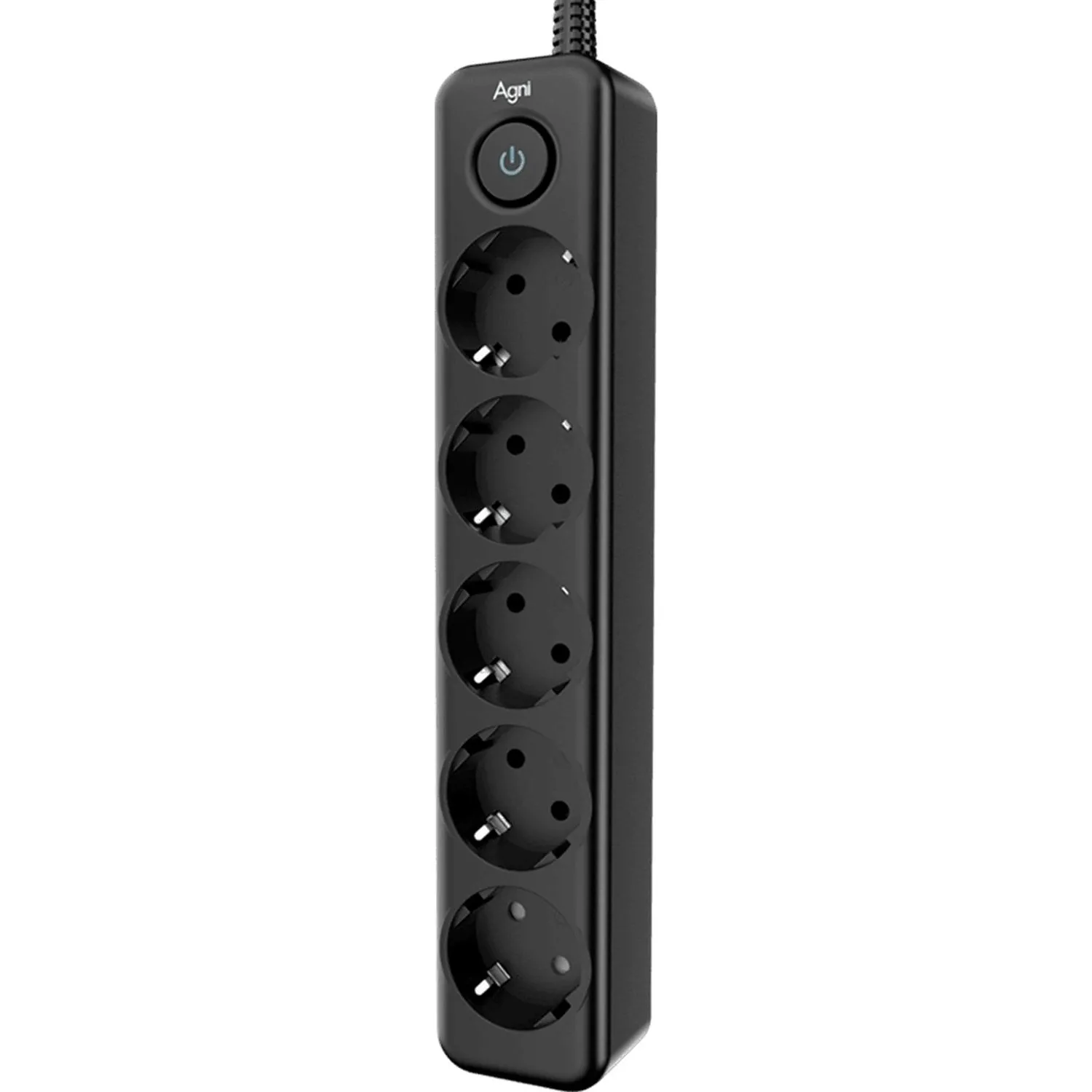 Сетевой фильтр AGNI 5р/2м,черный(TP-FD5E-2m-black) - фото 3