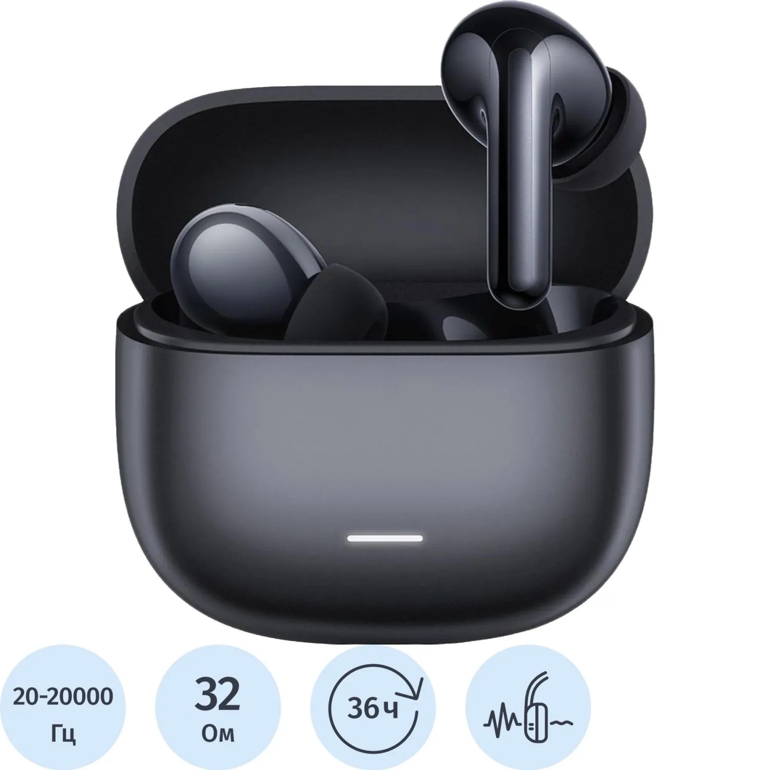 Наушники Xiaomi Redmi Buds 8 Lite Black (BHR08OMGL) - фото 1
